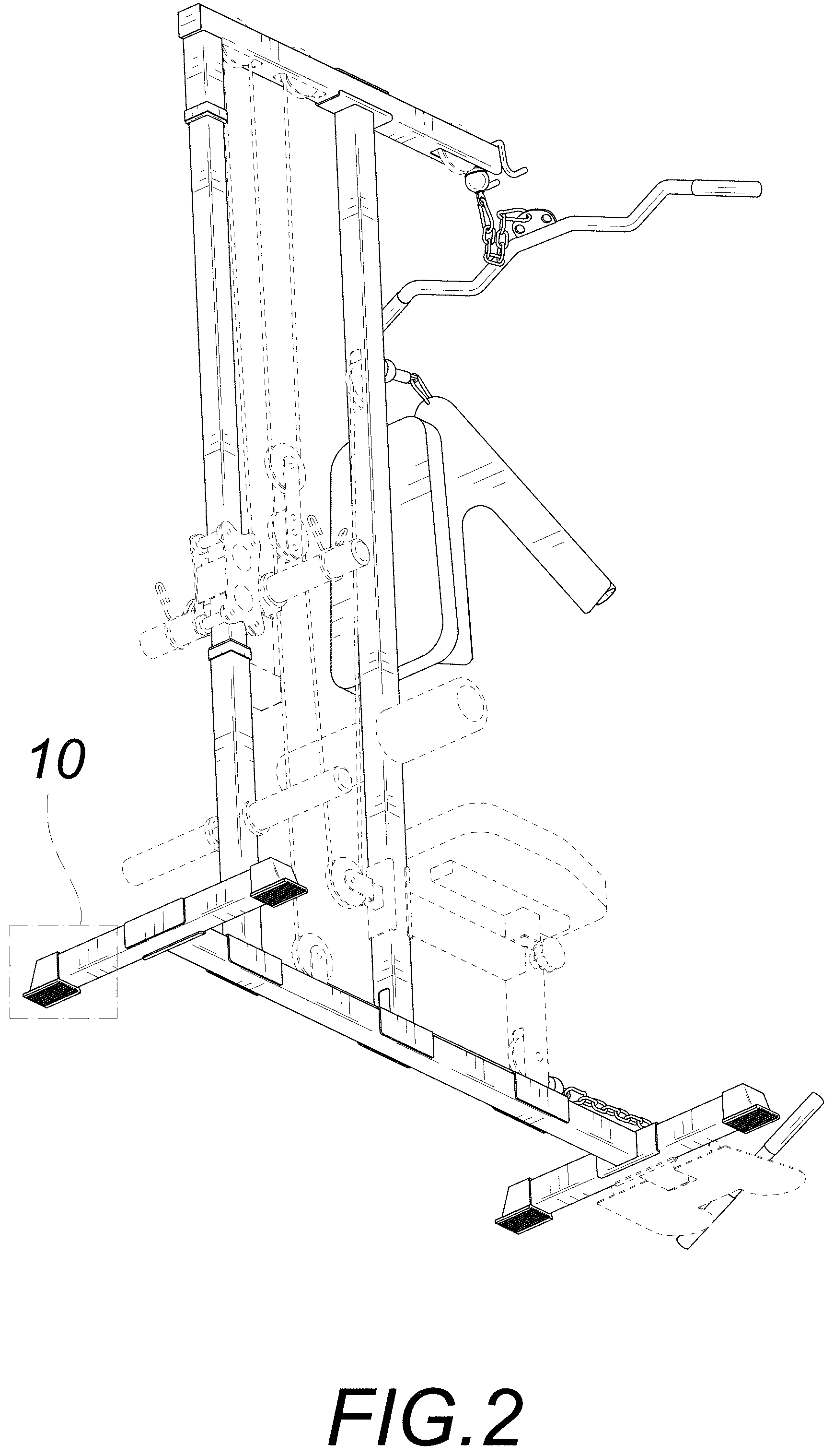 Patent USD1001212 Figure 2 – Pulley machine