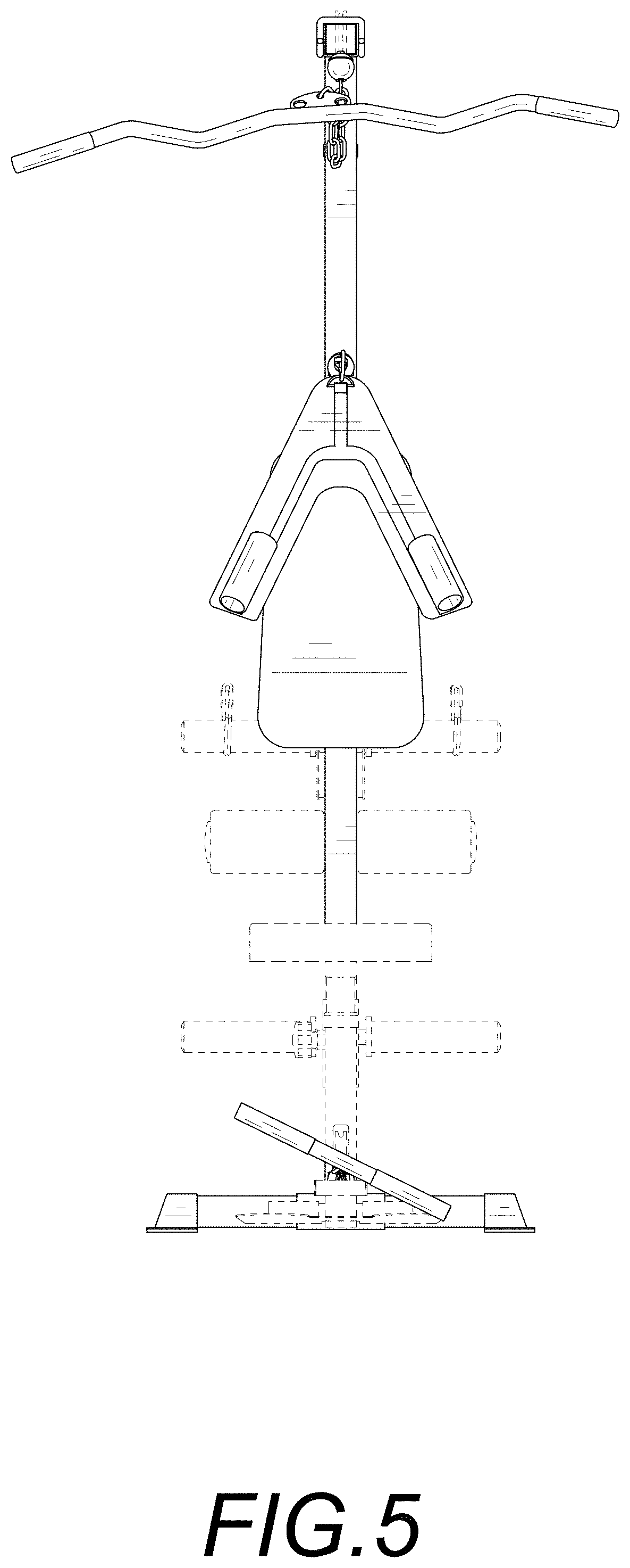 Patent USD1001212 Figure 5 – Pulley machine