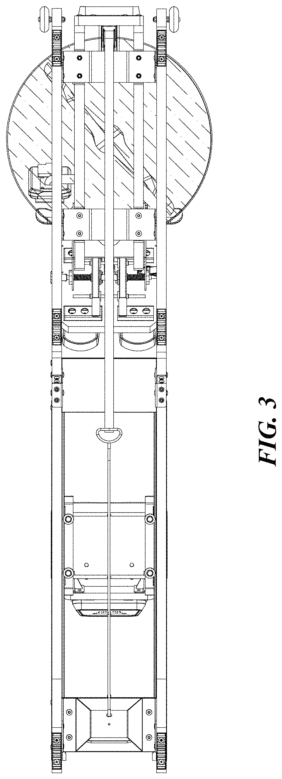 Patent USD1001213 Figure 3 – Rowing machine