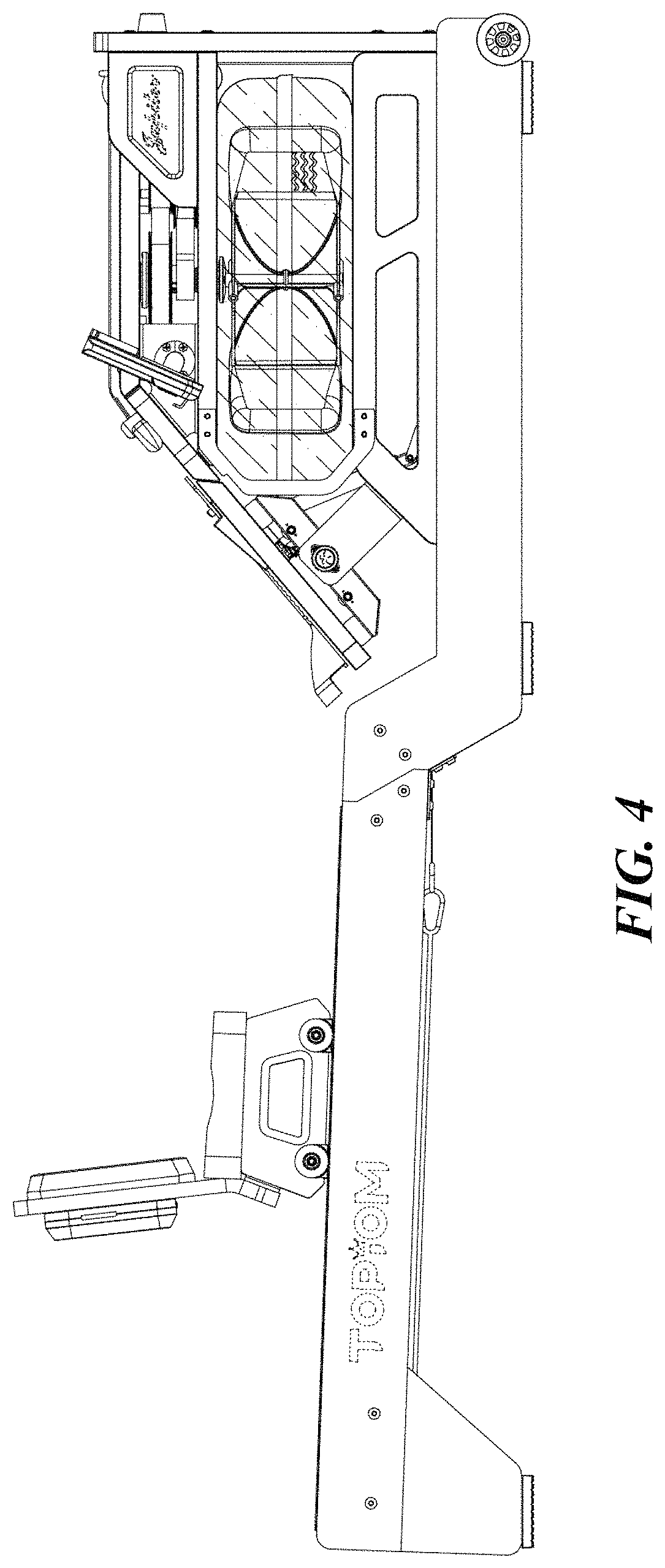 Patent USD1001213 Figure 4 – Rowing machine