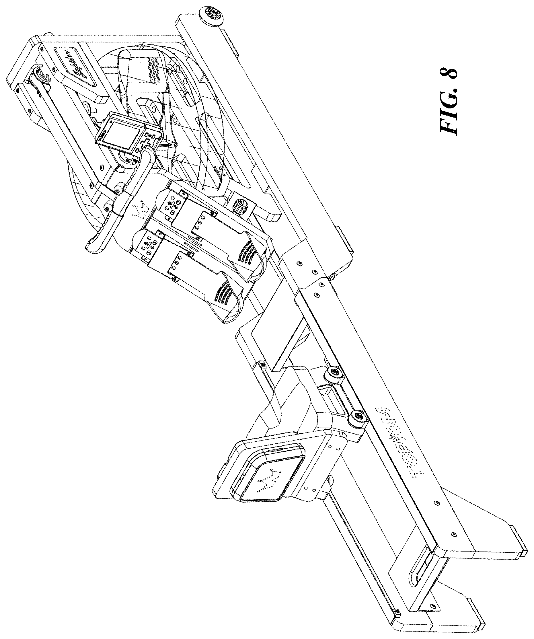 Patent USD1001213 Figure 7 – Rowing machine