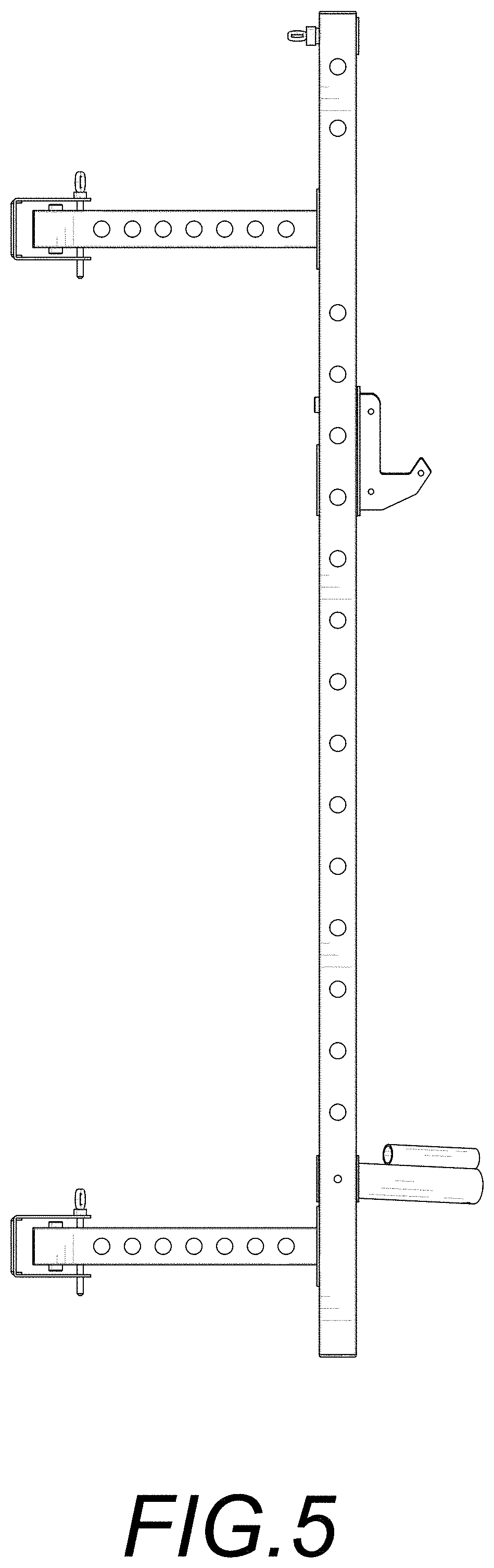 Patent USD1001216 Figure 5 – Folding squat rack