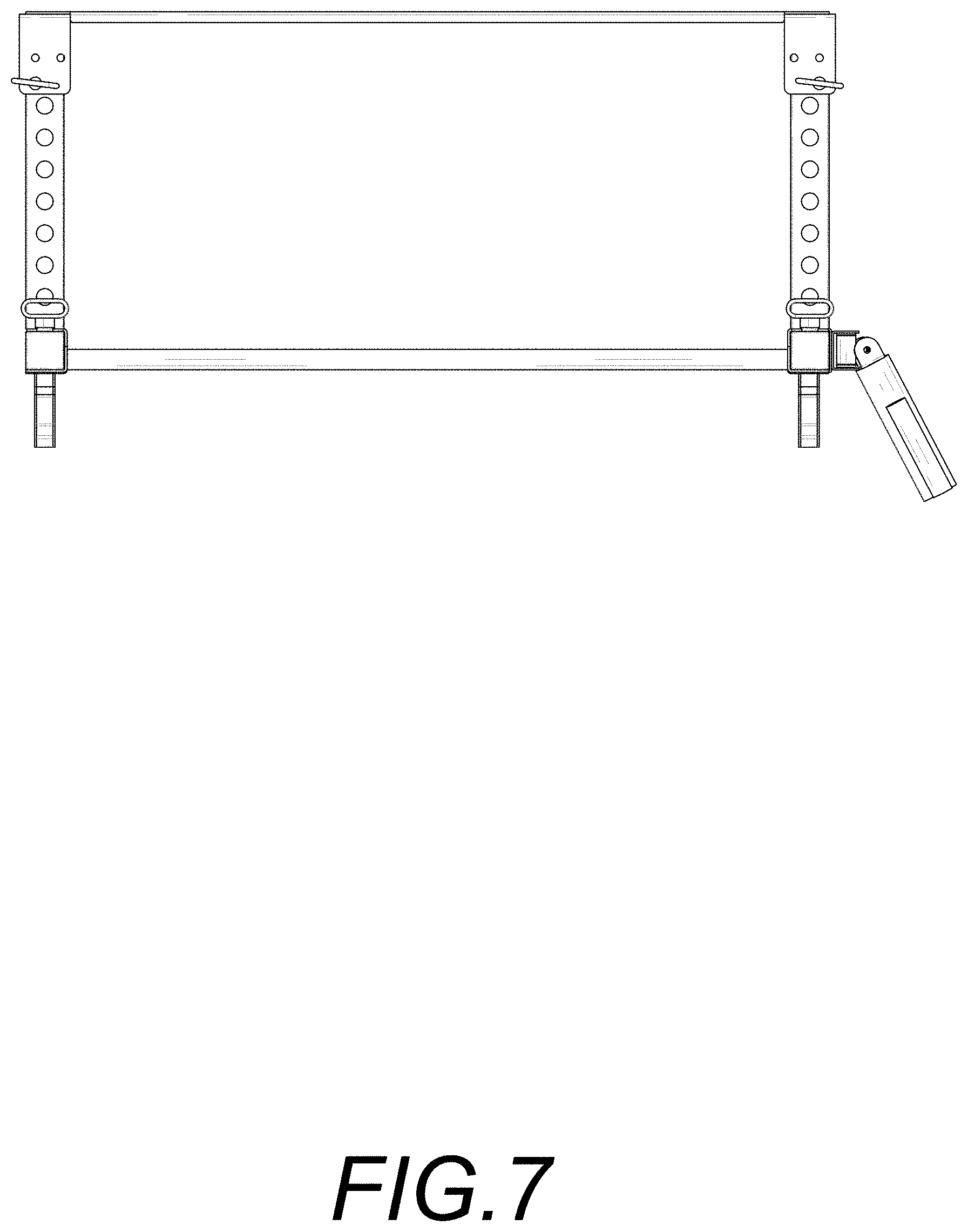 Patent USD1001216 Figure 7 – Folding squat rack