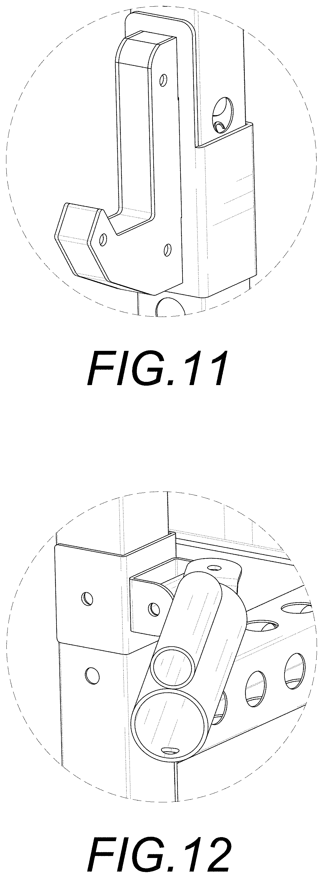 Patent USD1001216 Figure 10 – Folding squat rack