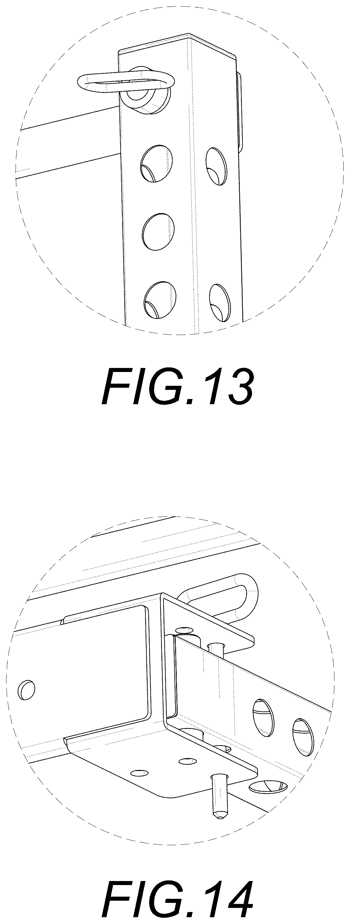 Patent USD1001216 Figure 11 – Folding squat rack