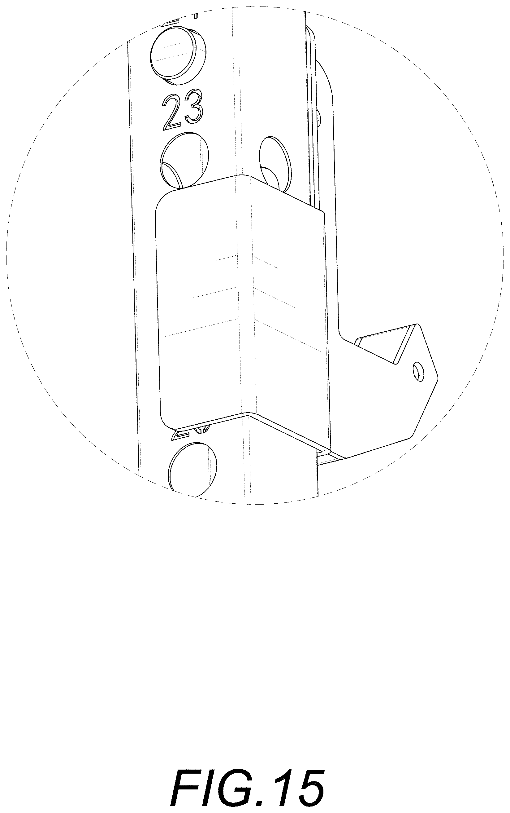Patent USD1001216 Figure 12 – Folding squat rack