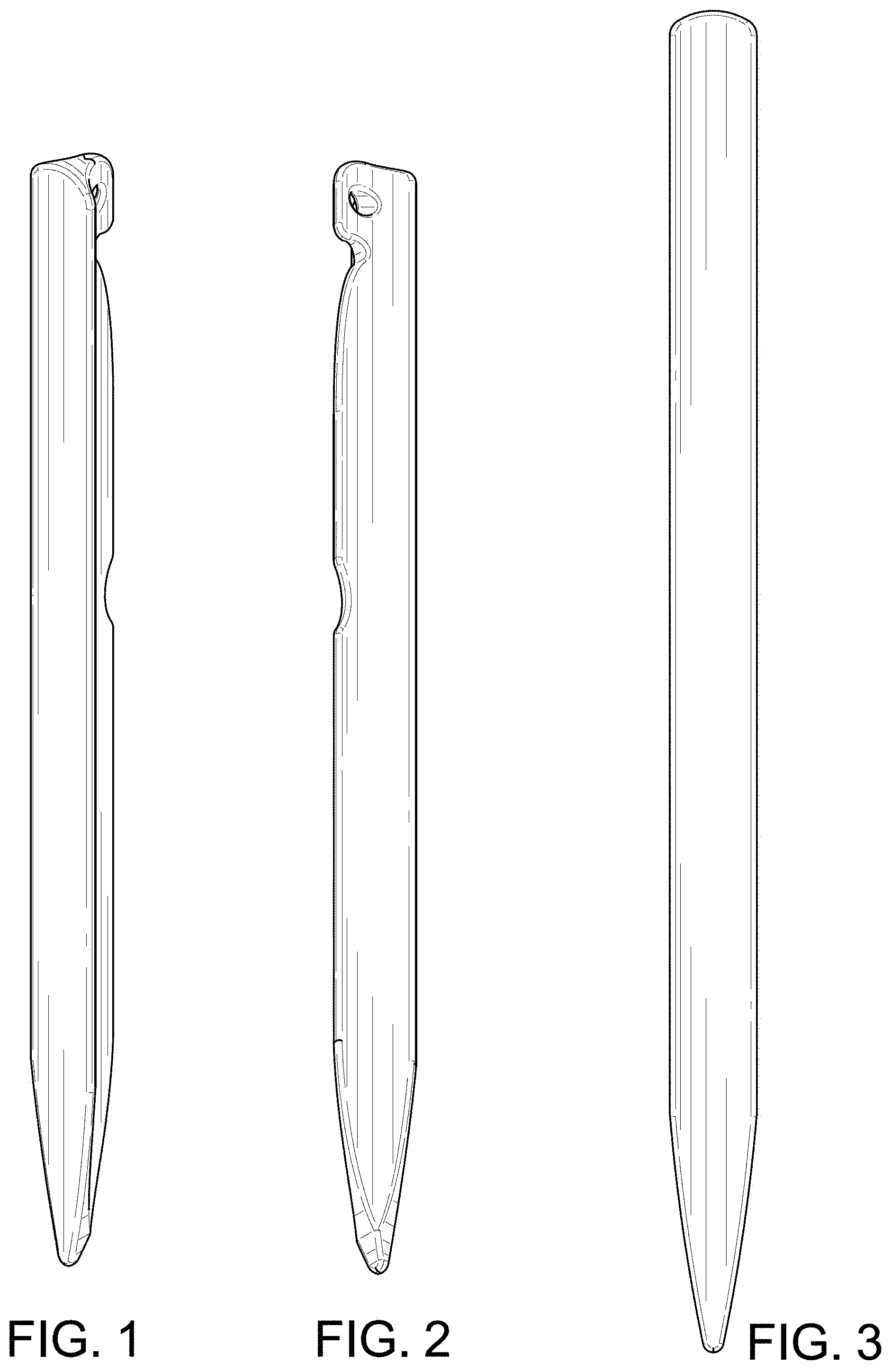 Patent USD1001224 Figure 1 – Ground stake