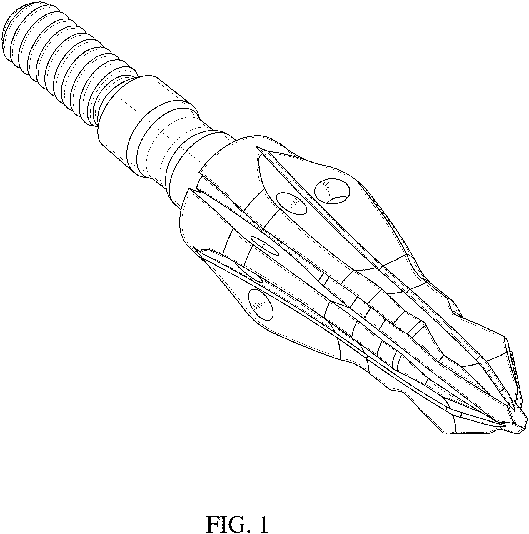Patent USD1001225 Figure 1 – Ferrule for a broadhead