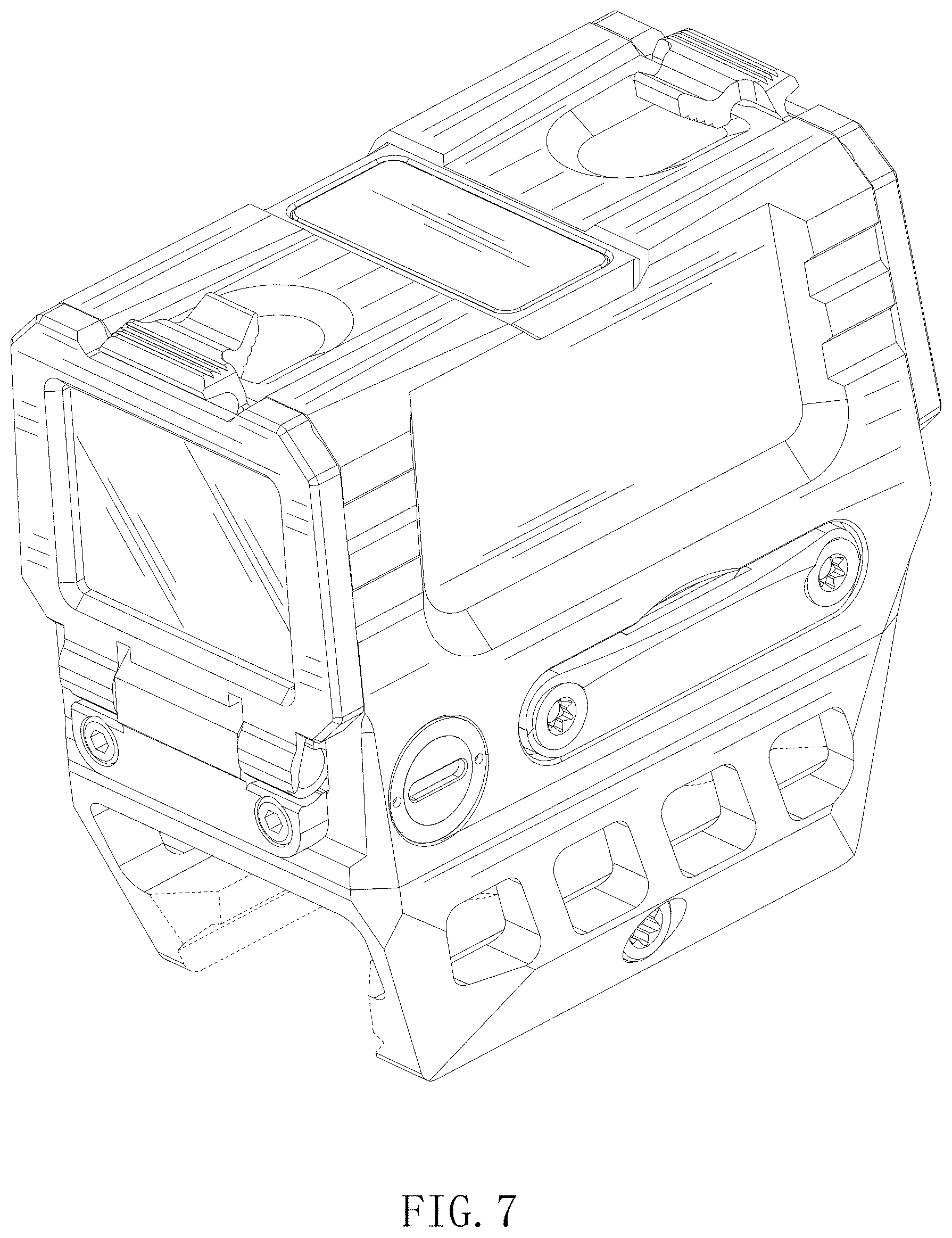 Patent USD1001227 Figure 7 – Red dot sight