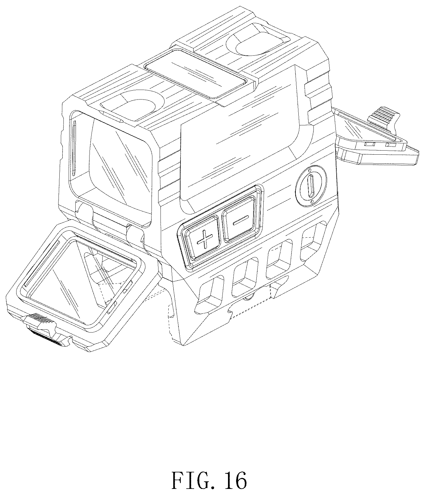 Patent USD1001227 Figure 16 – Red dot sight