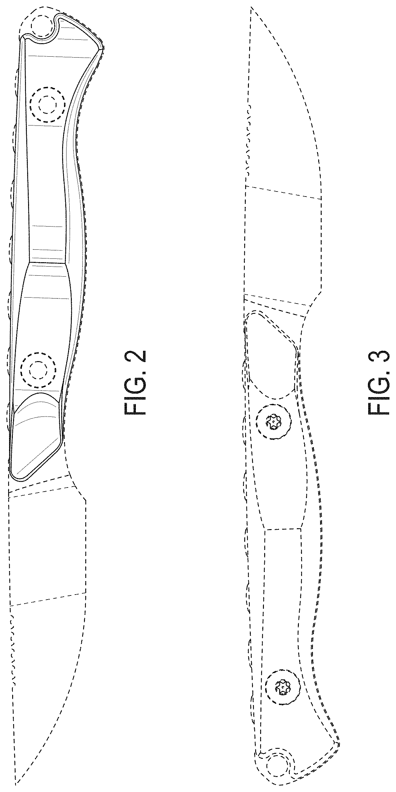 Patent USD1001229 Figure 2 – Knife