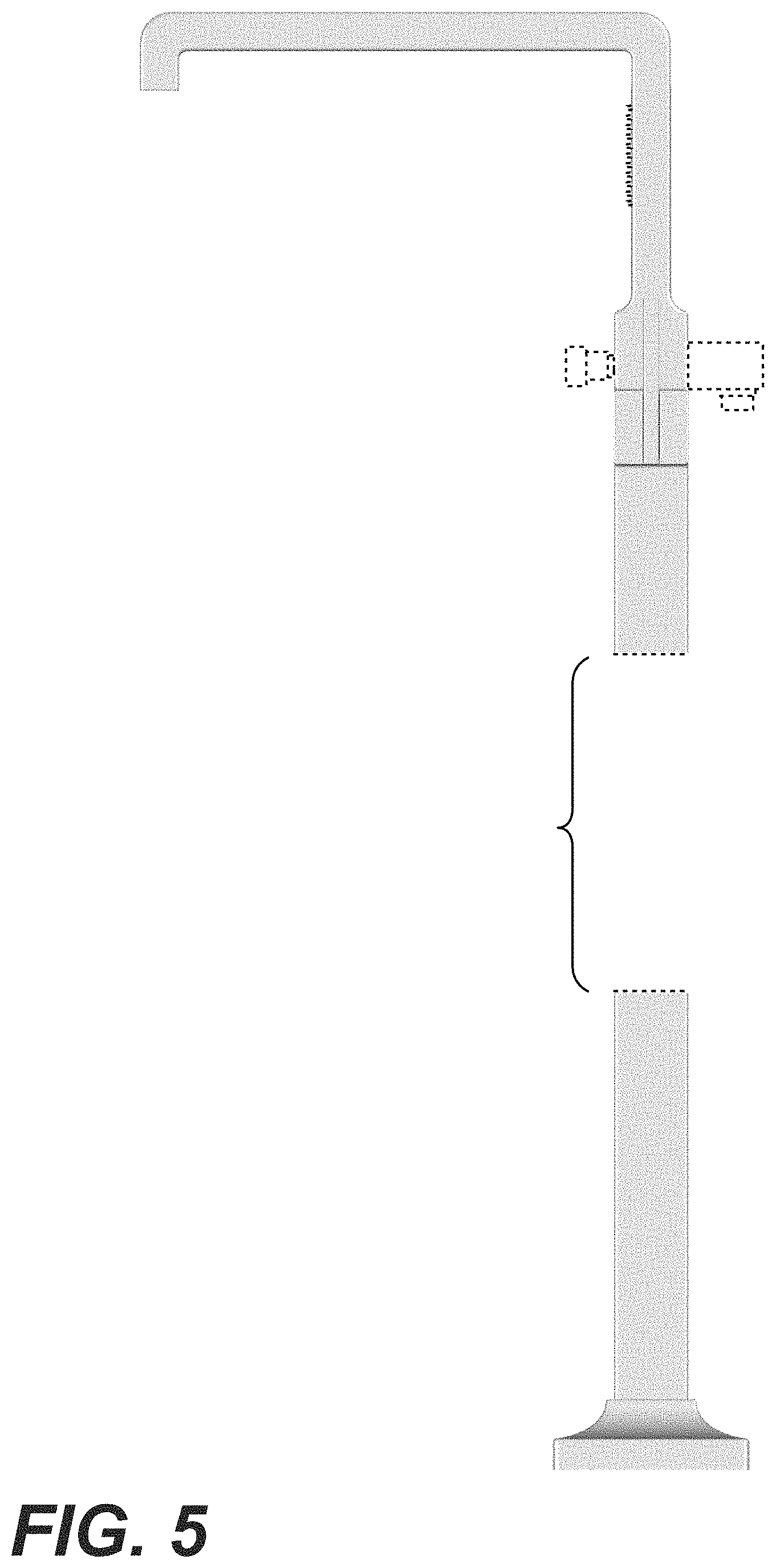 Patent USD1001241 Figure 5 – Tub filler