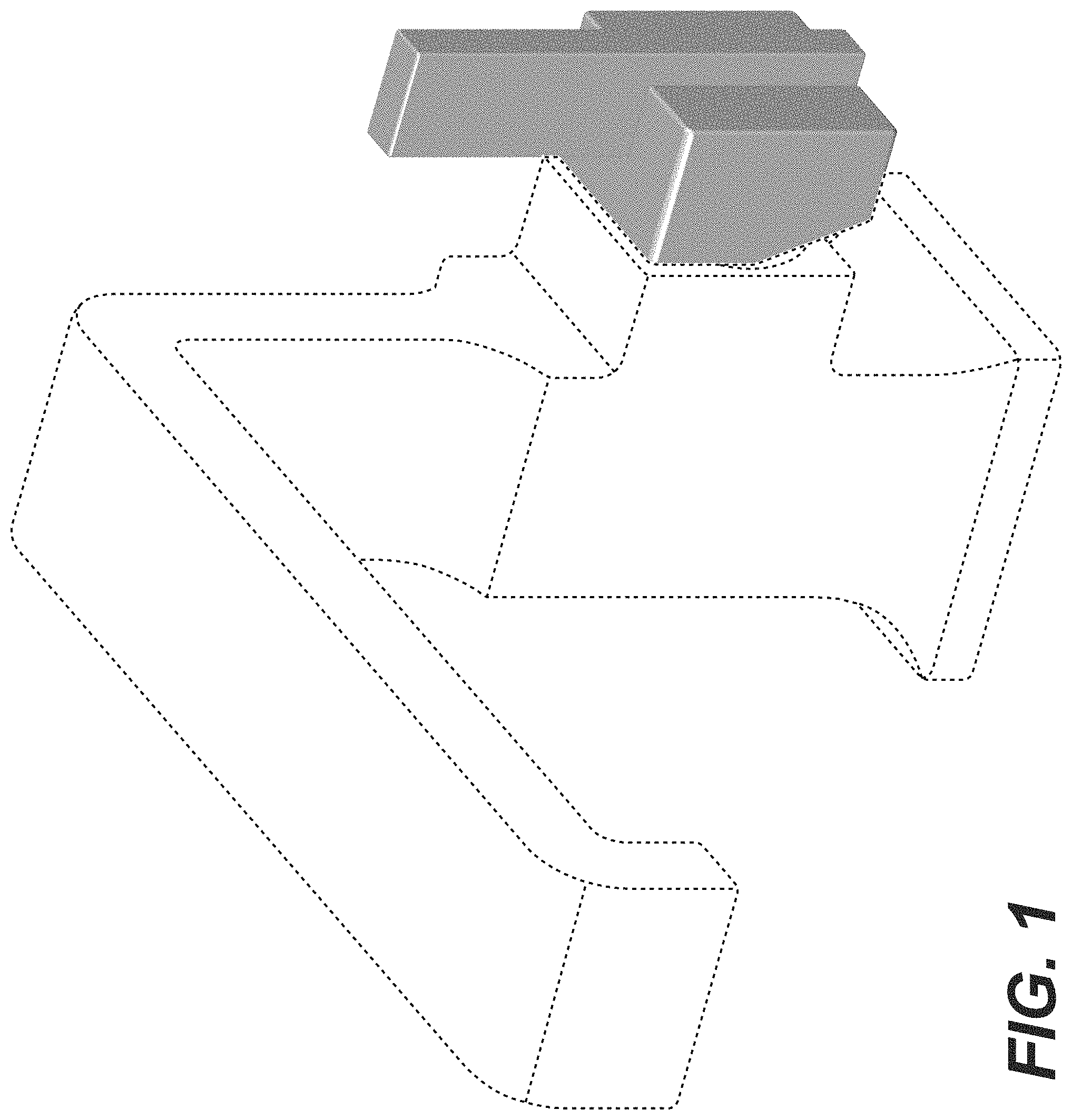 Patent USD1001242 Figure 1 – Faucet handle