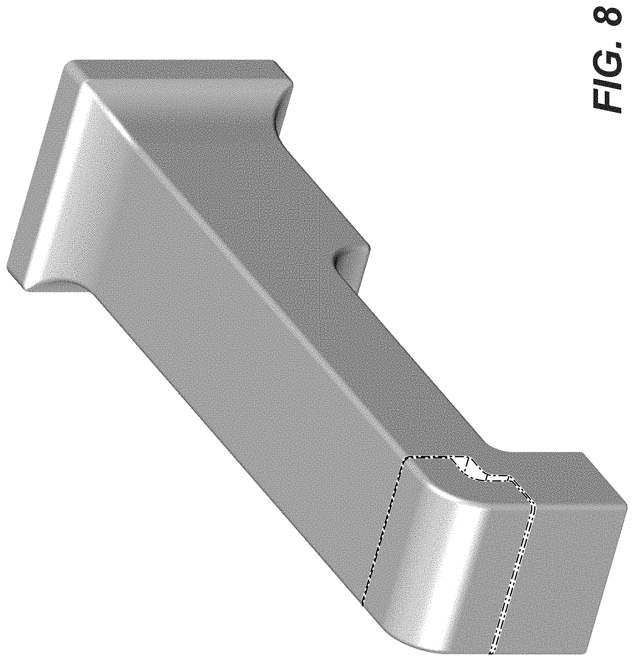 Patent USD1001244 Figure 8 – Tub spout