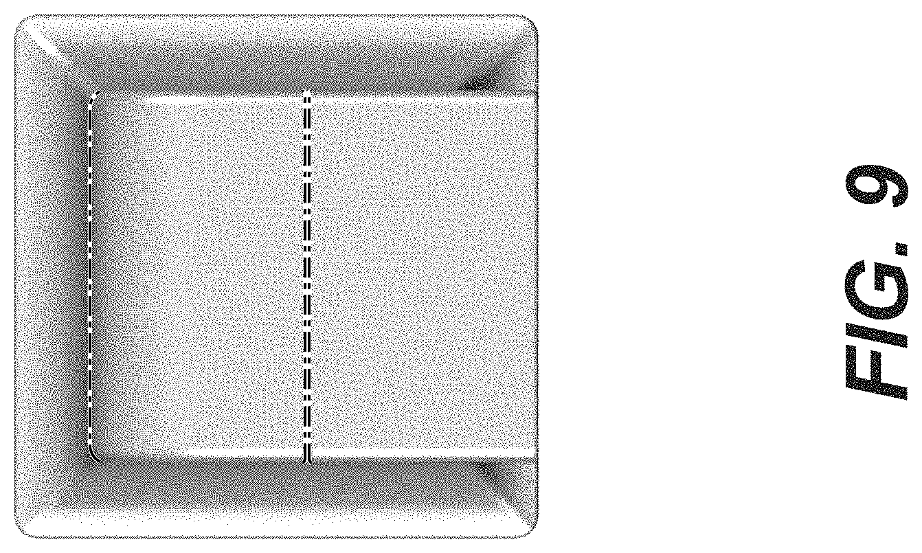 Patent USD1001244 Figure 9 – Tub spout