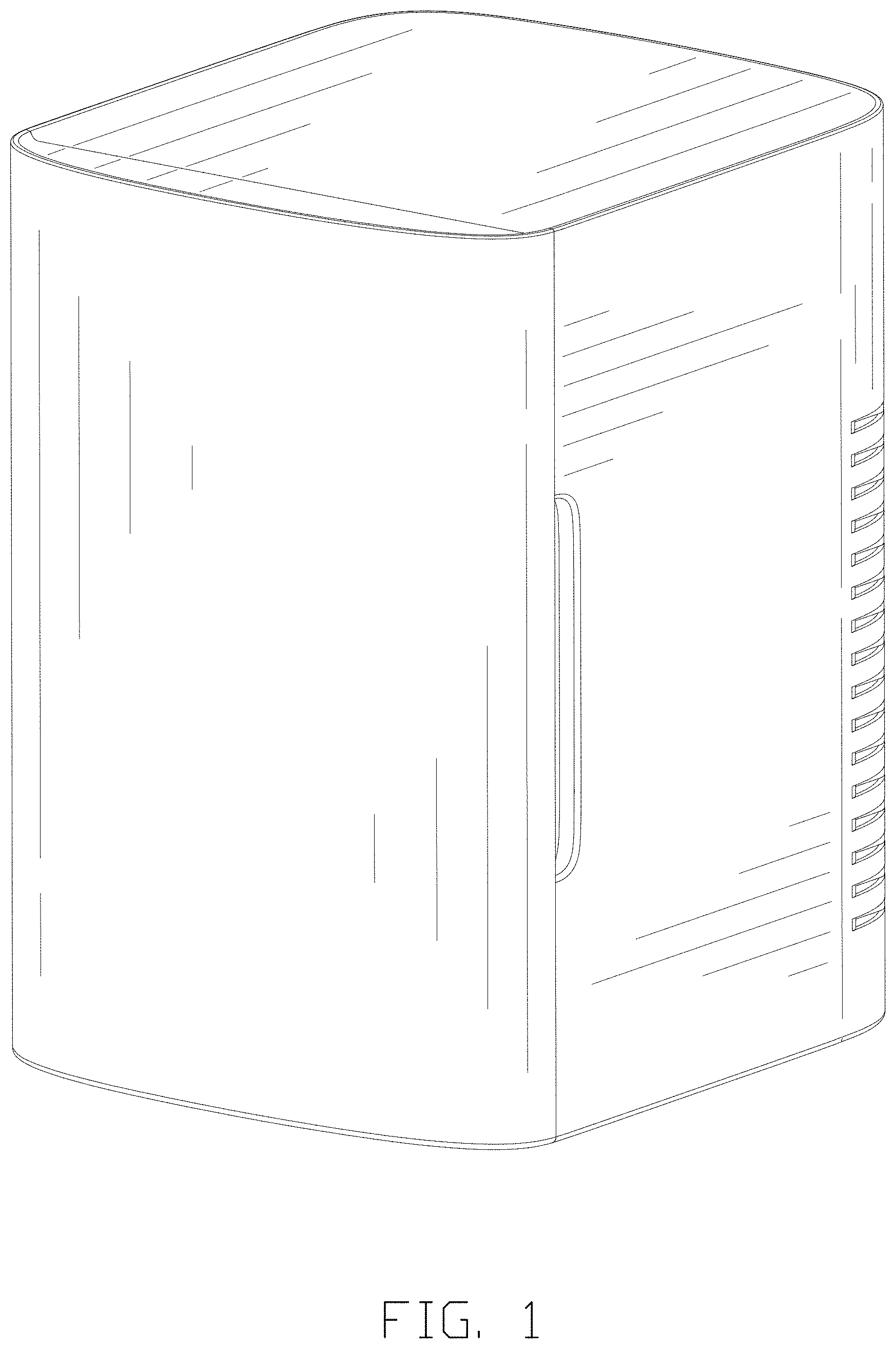 Patent USD1001251 Figure 1 – Combined thermoelectric cooler and warmer