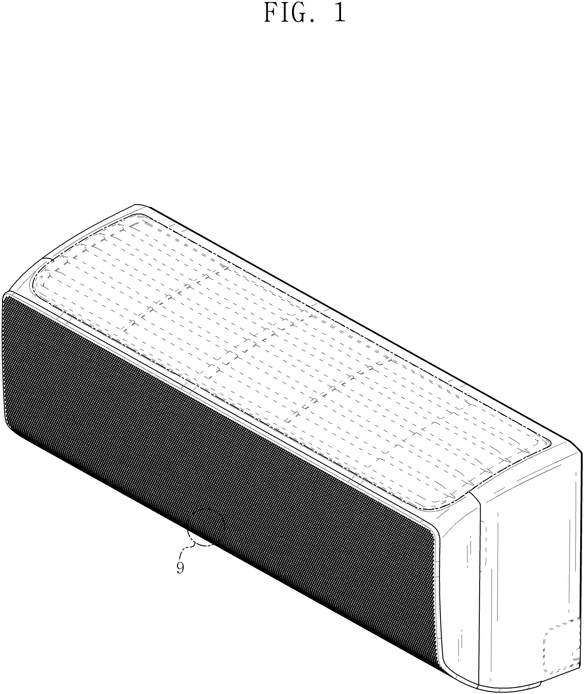 Patent USD1001253 Figure 1 – Air conditioner