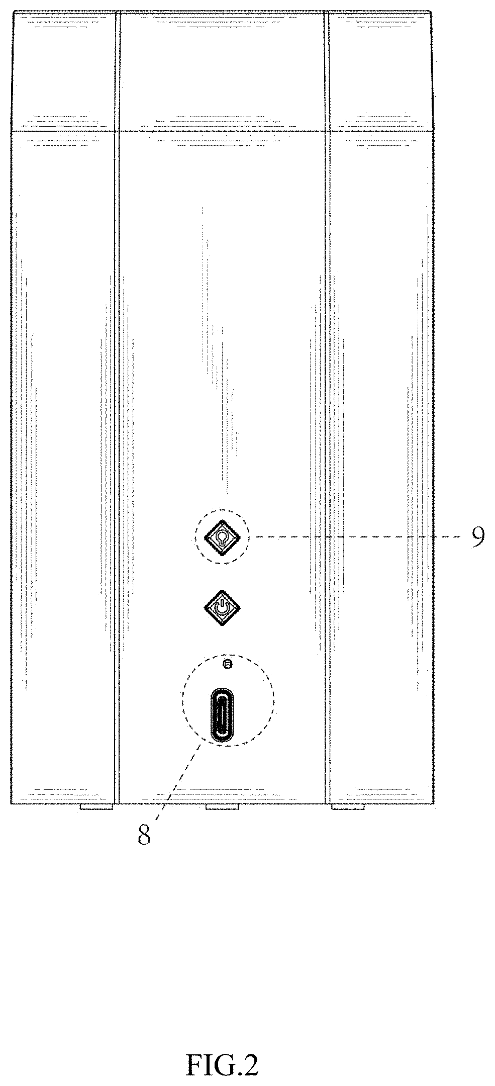 Patent USD1001254 Figure 2 – Aromatherapy humidifier