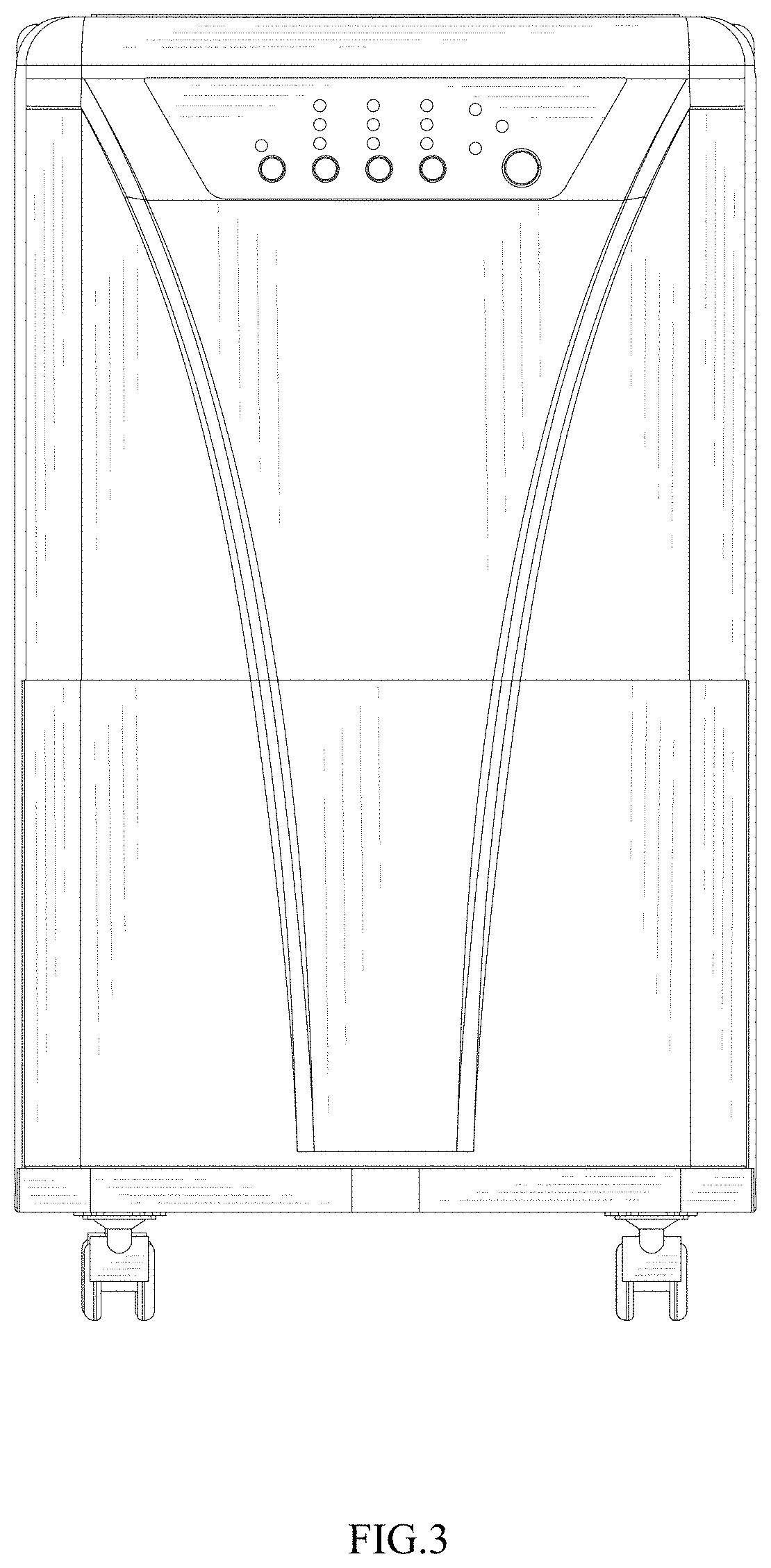 Patent USD1001255 Figure 3 – Dehumidifier