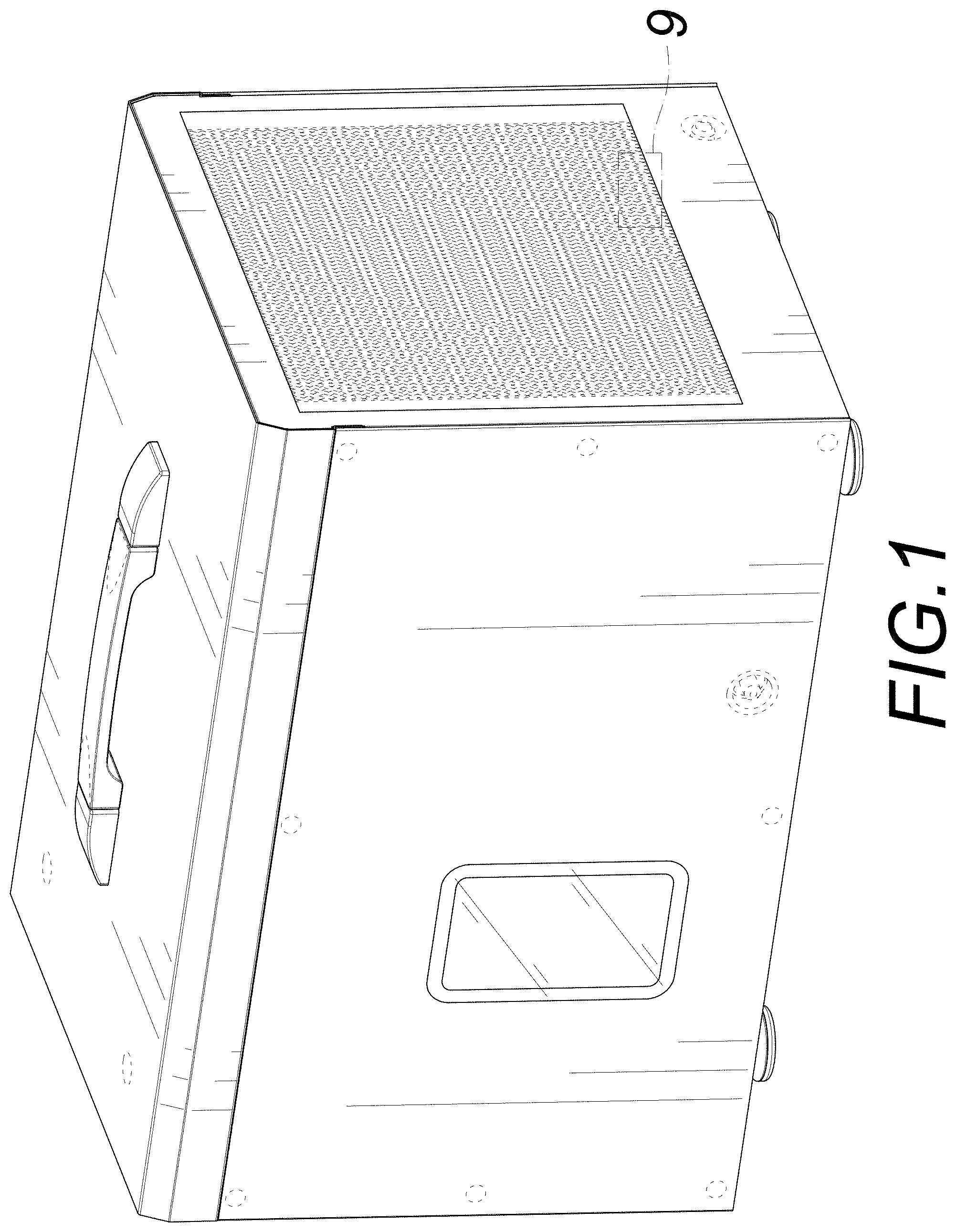 Patent USD1001256 Figure 1 – Dehumidifier
