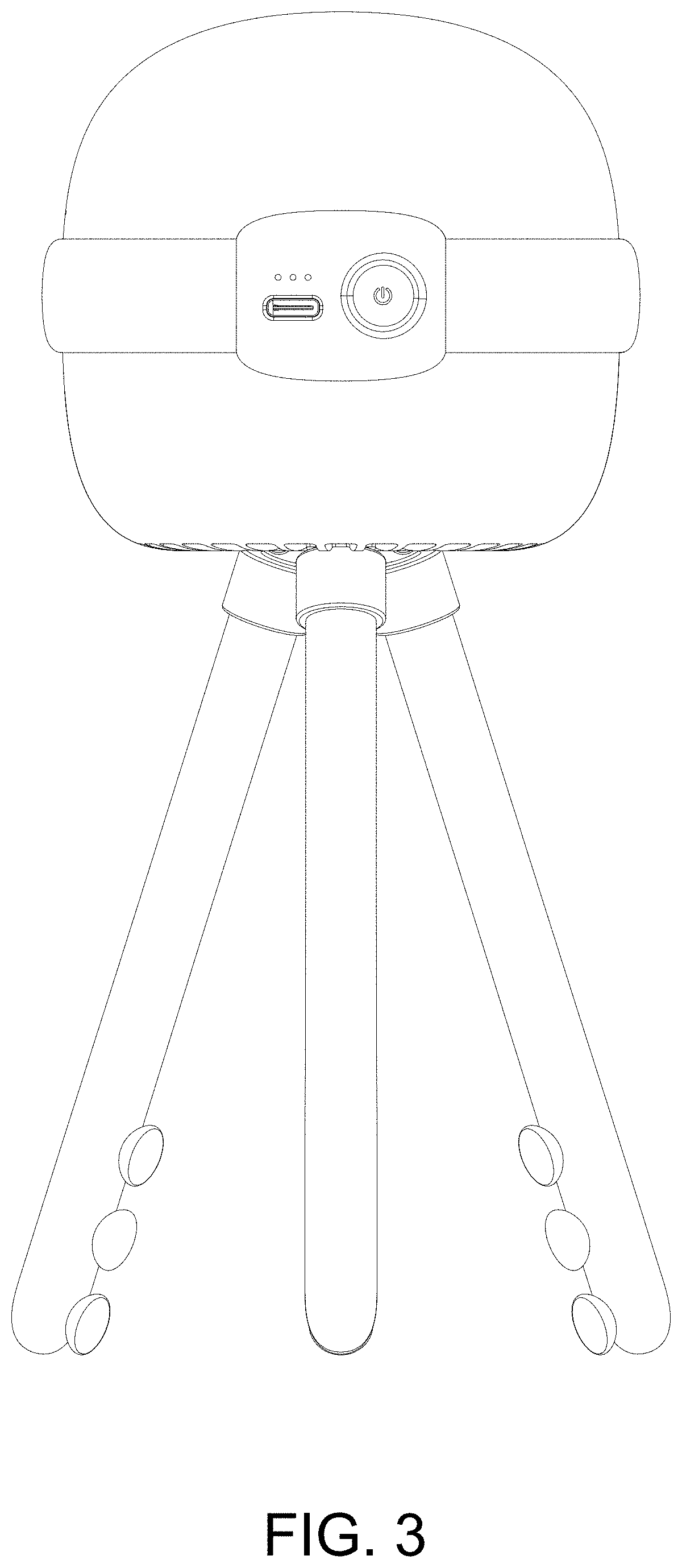 Patent USD1001259 Figure 3 – Fan