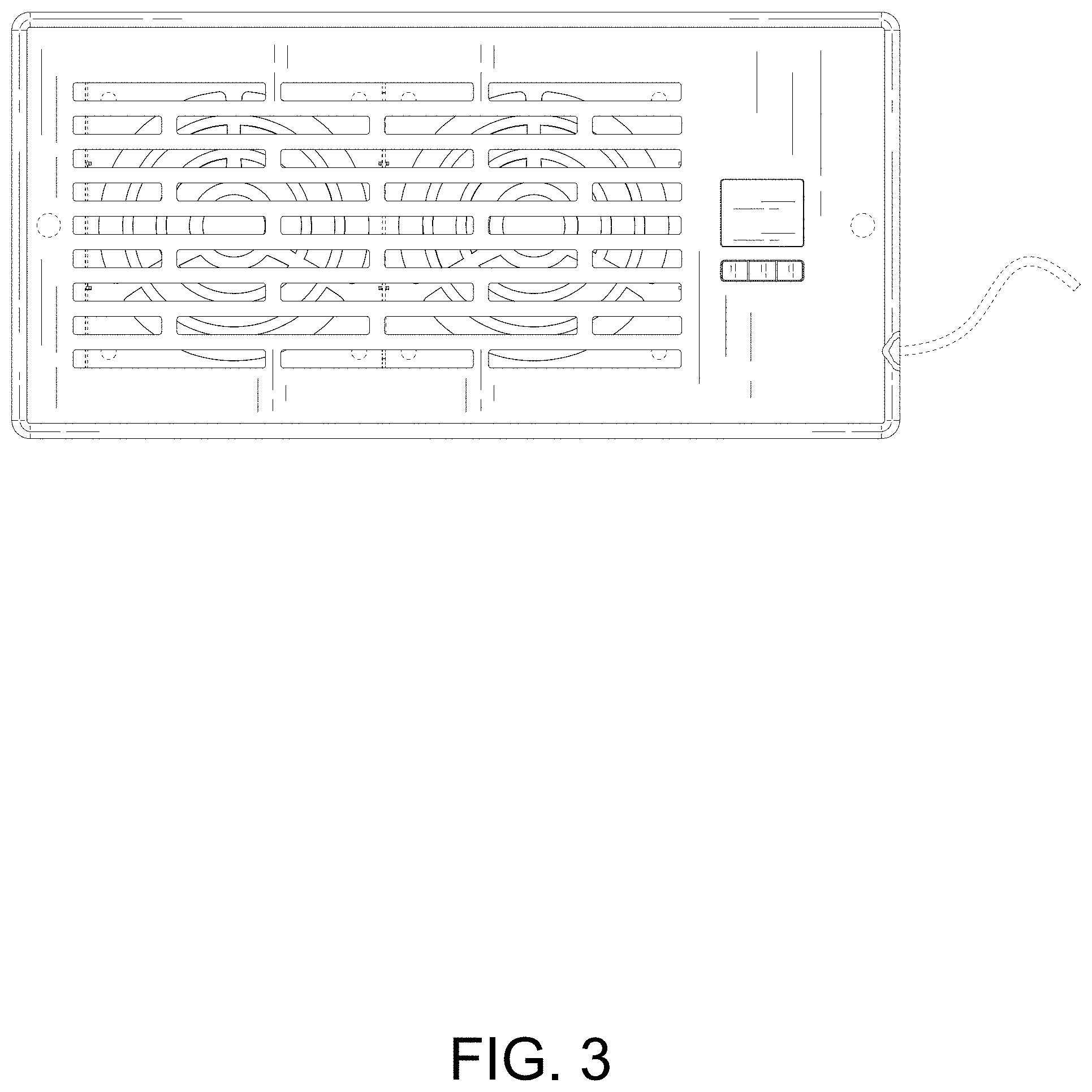 Patent USD1001261 Figure 3 – Ventilation fan