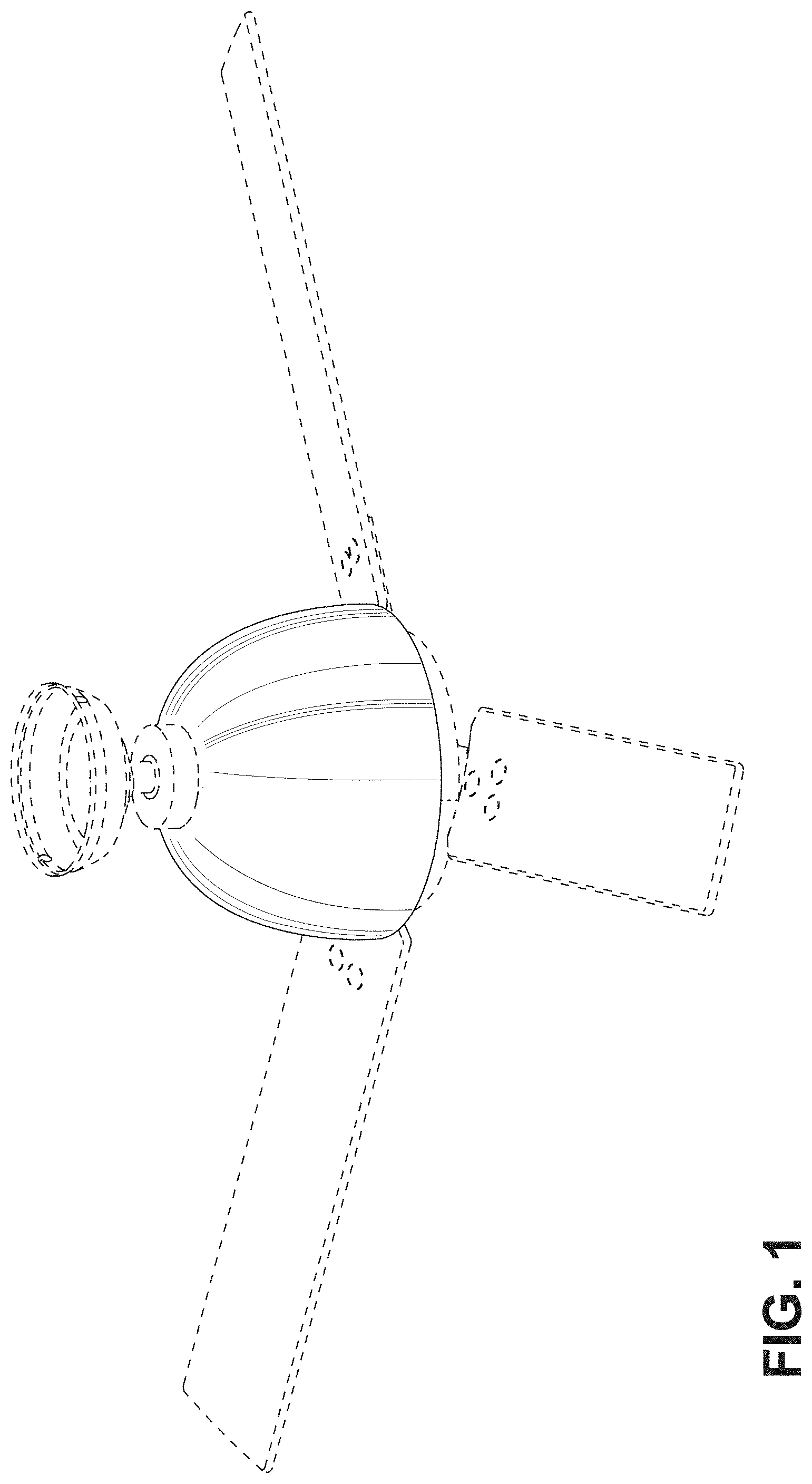 Patent USD1001264 — Ceiling fan motor housing — Figure 1