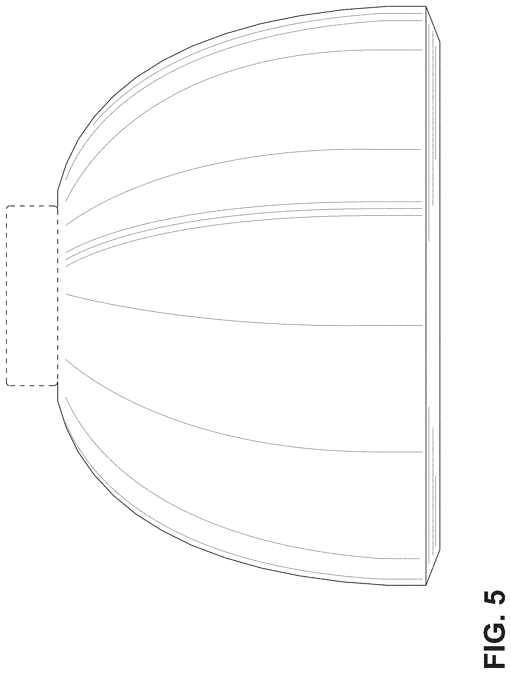 Patent USD1001264 Figure 5 – Ceiling fan motor housing