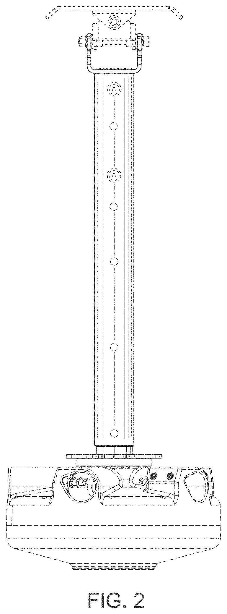 Patent USD1001265 Figure 2 – Telescopic down rod assembly