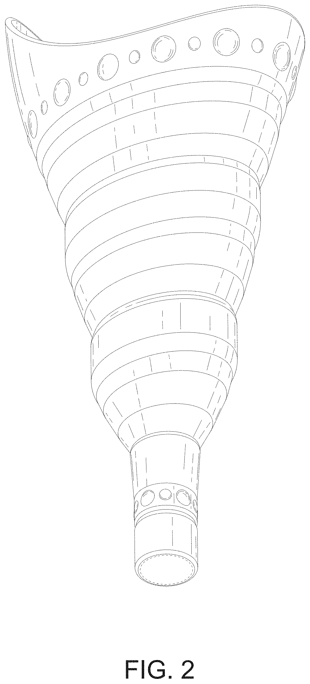Patent USD1001275 Figure 2 – Foldable urination device