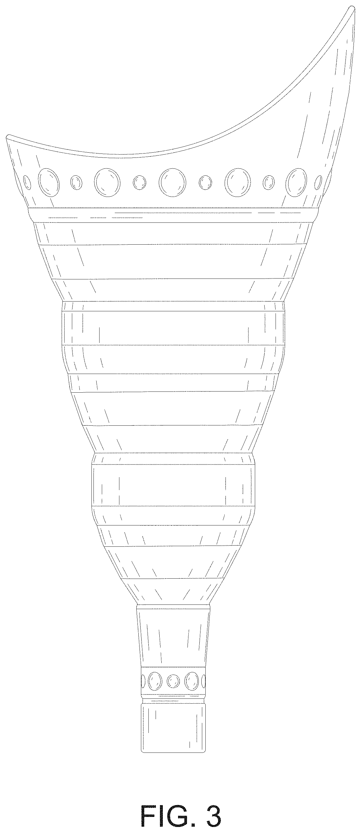 Patent USD1001275 Figure 3 – Foldable urination device