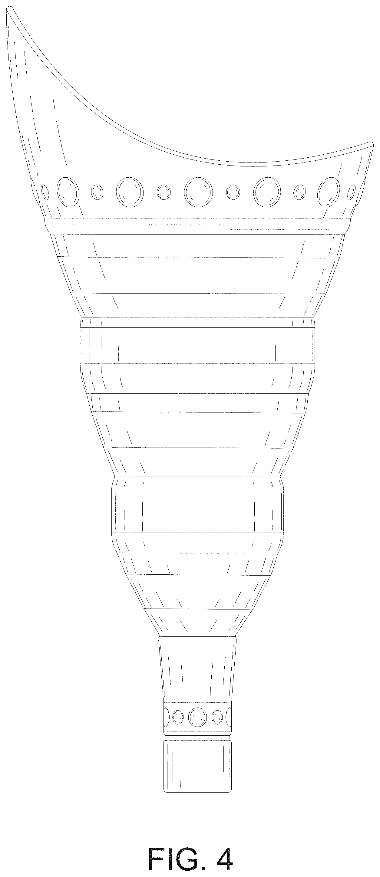 Patent USD1001275 Figure 4 – Foldable urination device