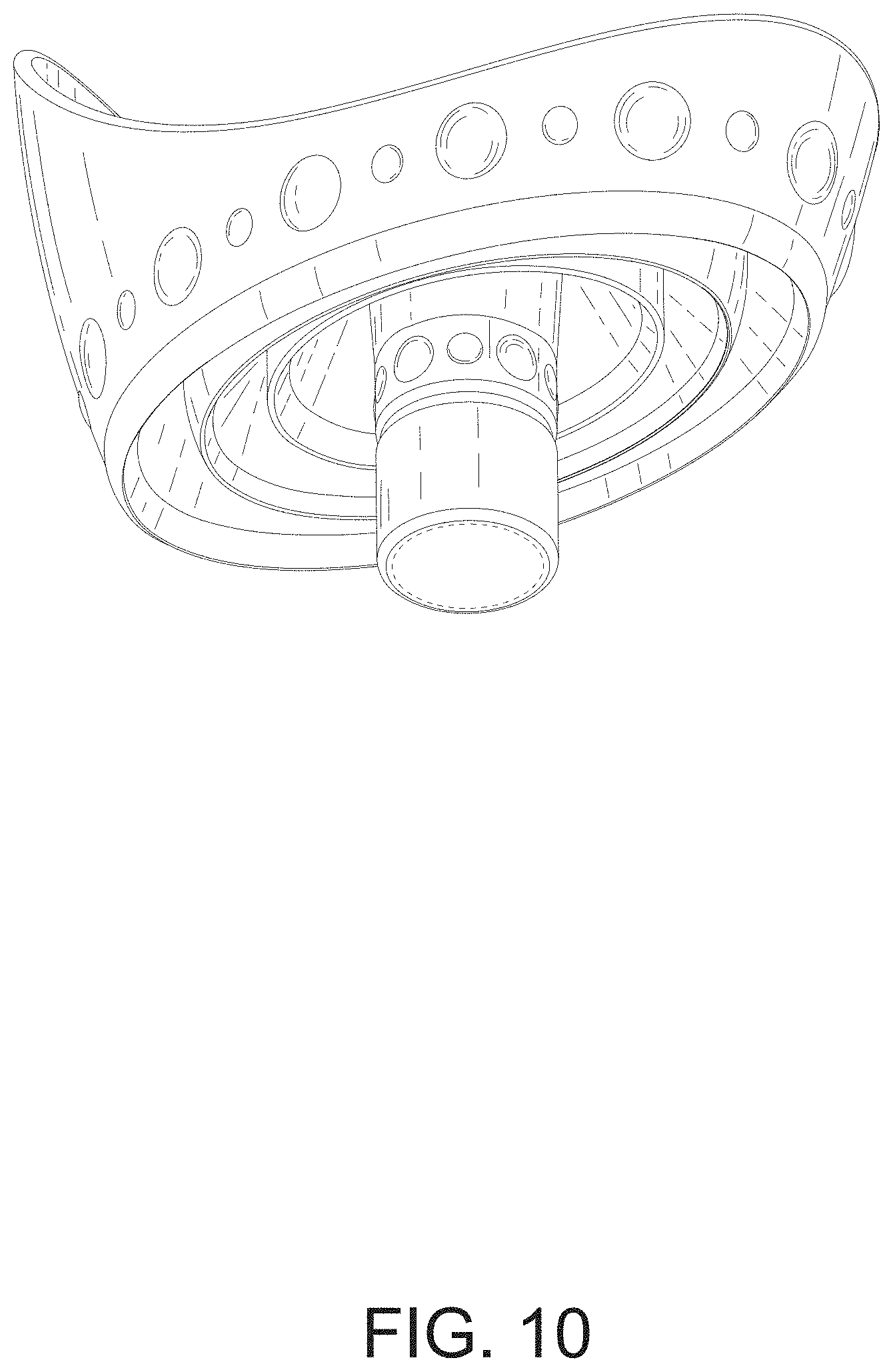 Patent USD1001275 Figure 10 – Foldable urination device