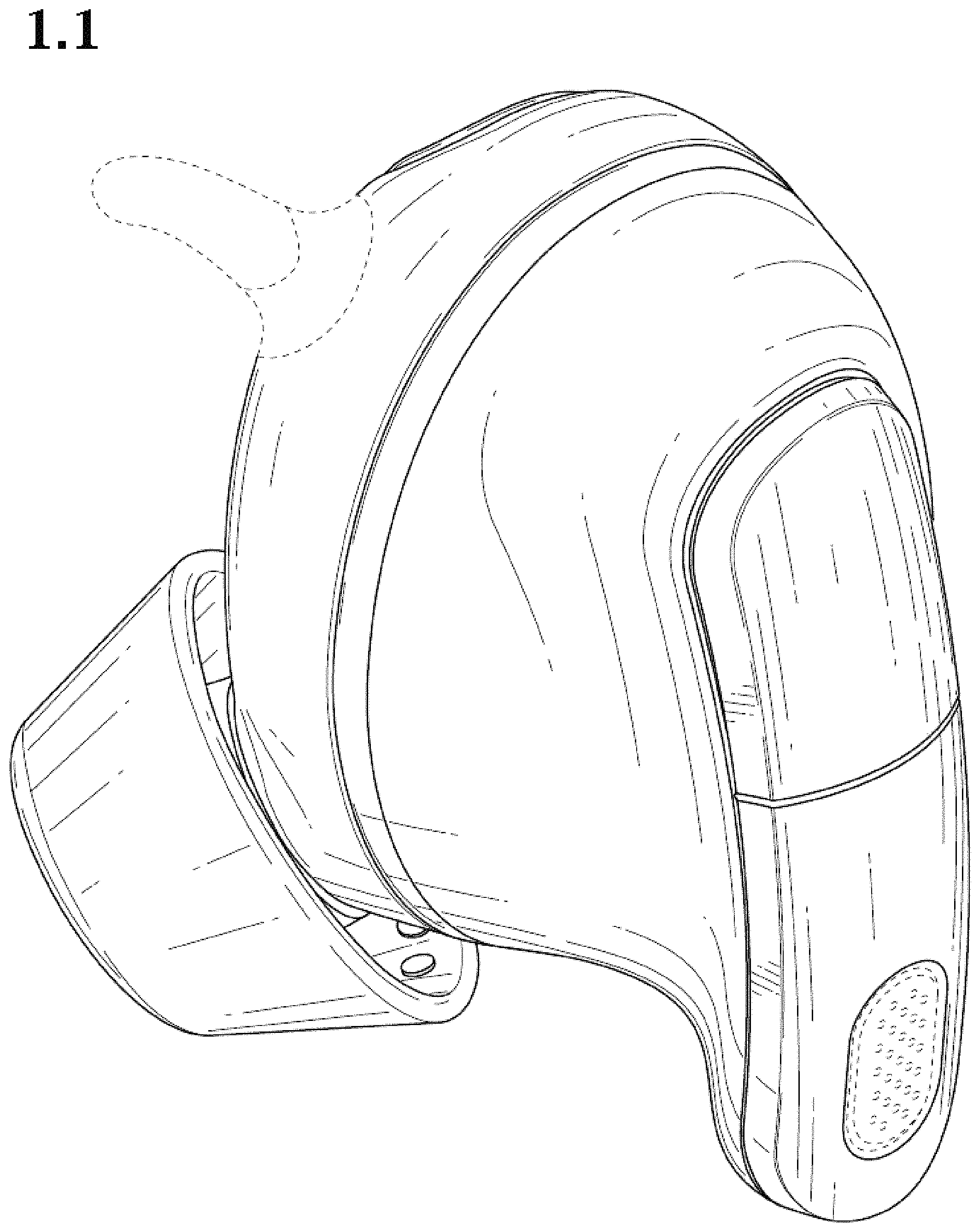 Patent USD1001287 — Hearing aid — Figure 1