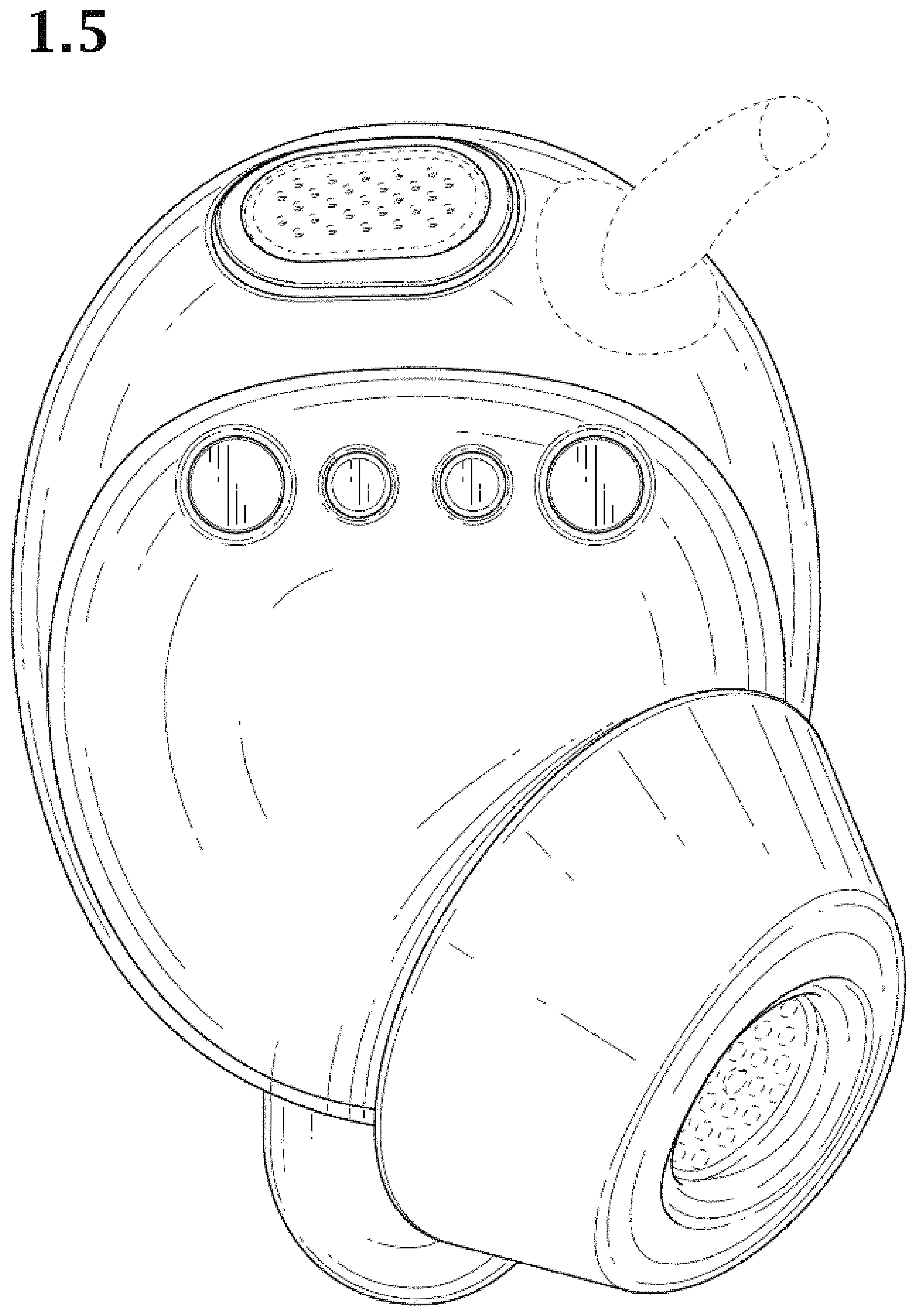 Patent USD1001287 Figure 5 – Hearing aid