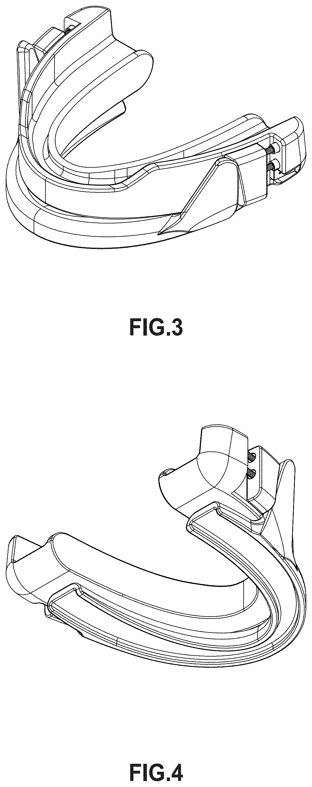 Patent USD1001288 Figure 3 – Passive snore-sensitive mandibular protrusion optimizer oral appliance for obstructive sleep apnea prevention