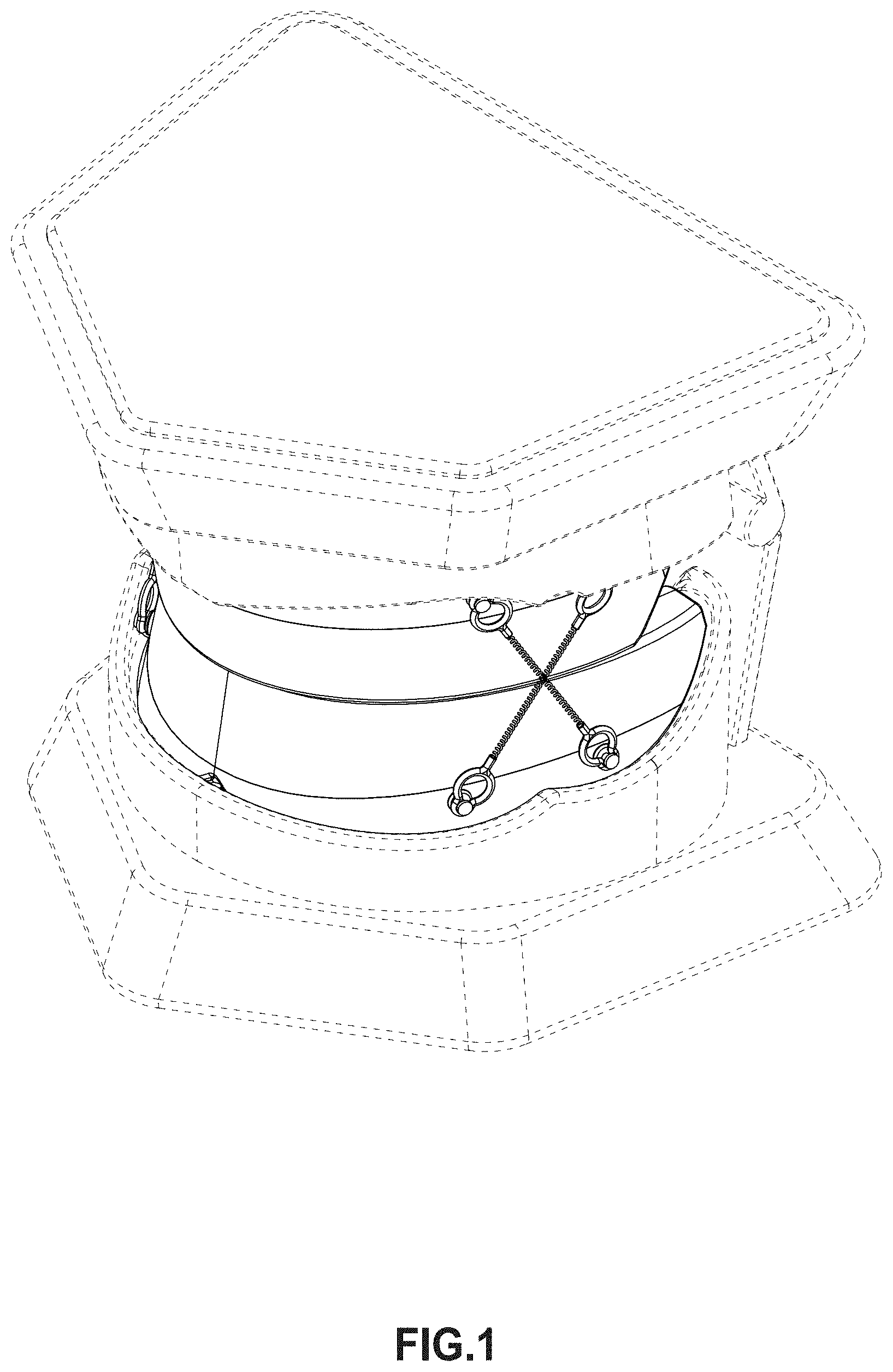 Patent USD1001289 Figure 1 – Centric relation self registering full denture oral appliance for direct mounting on laboratory articulator