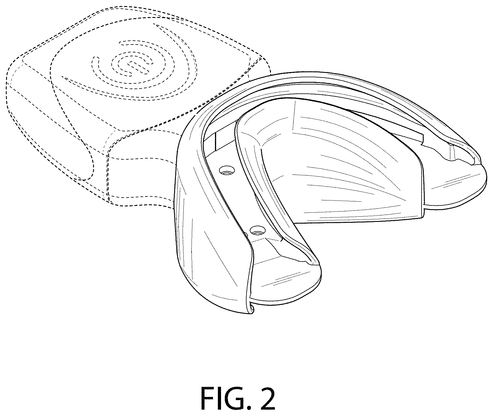 Patent USD1001290 Figure 2 – Oral care device