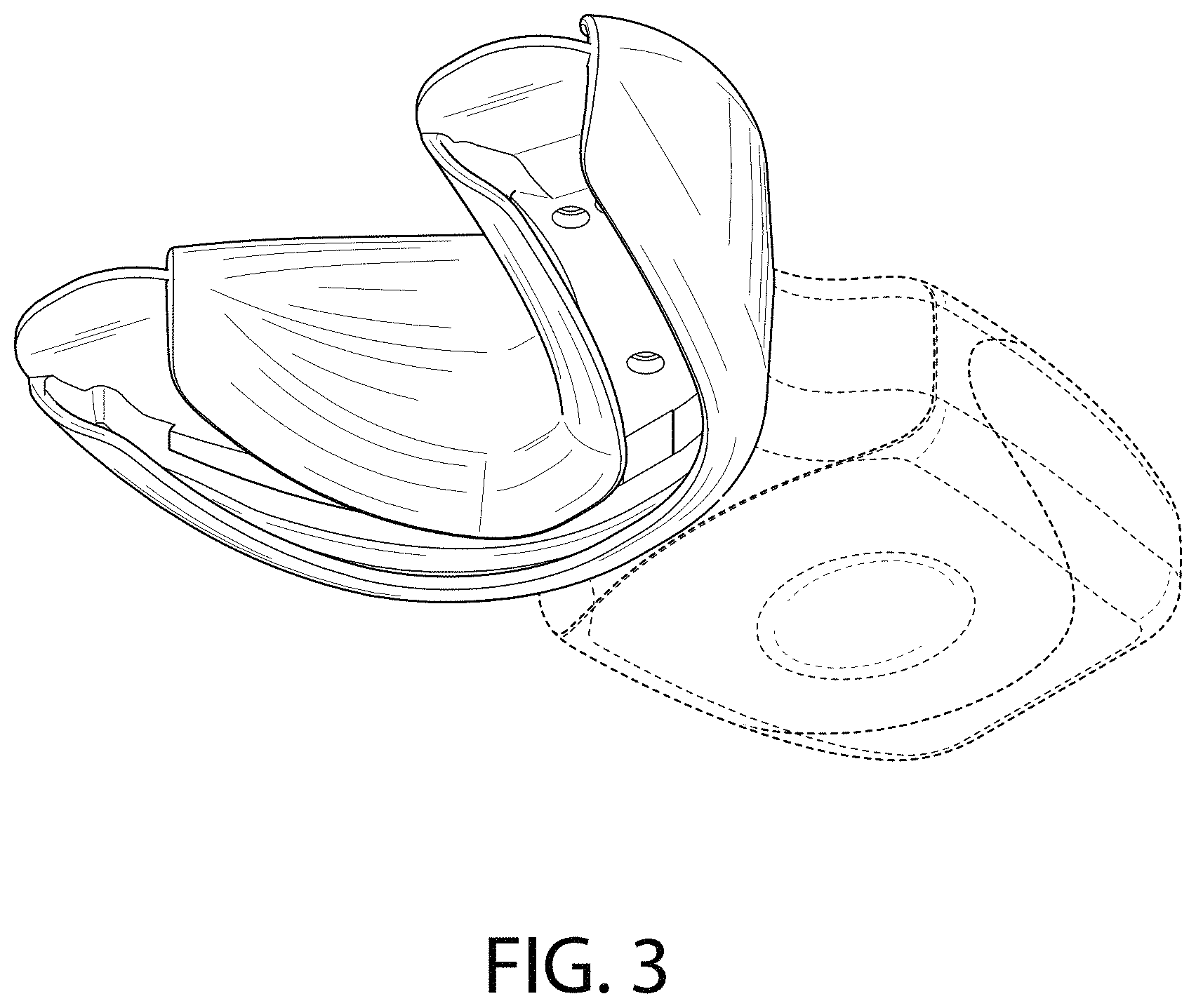Patent USD1001290 Figure 3 – Oral care device