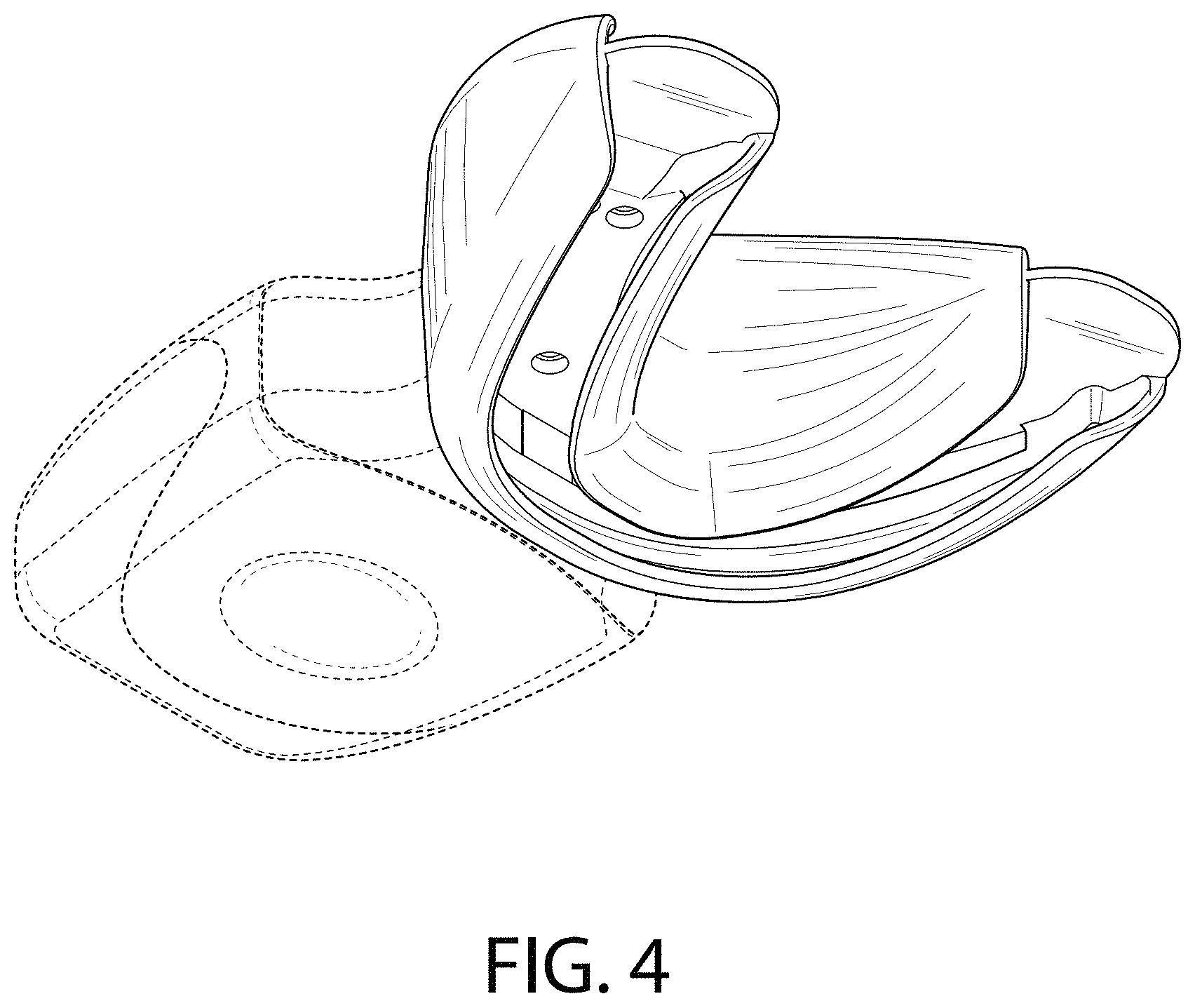 Patent USD1001290 Figure 4 – Oral care device