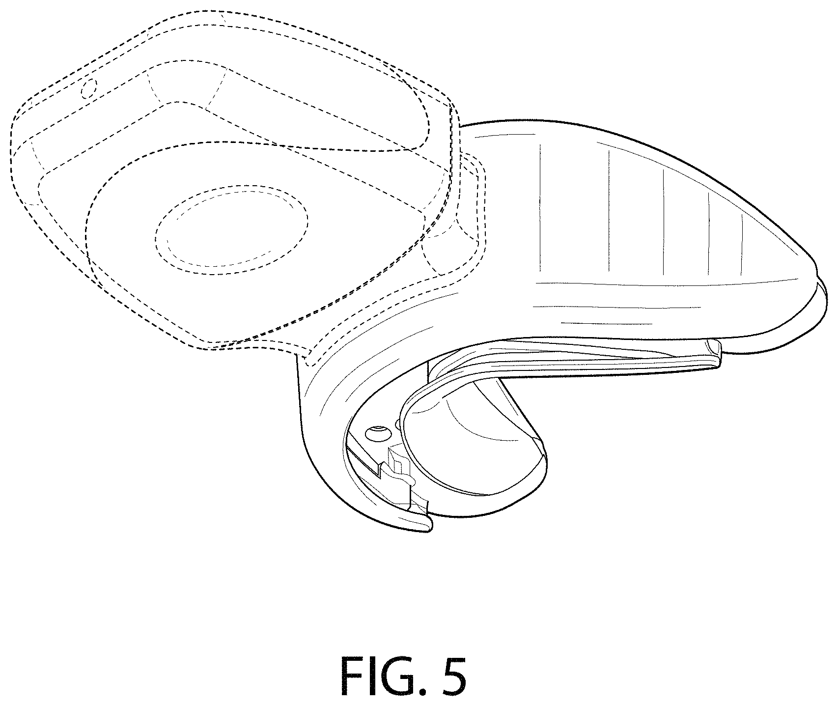 Patent USD1001290 Figure 5 – Oral care device