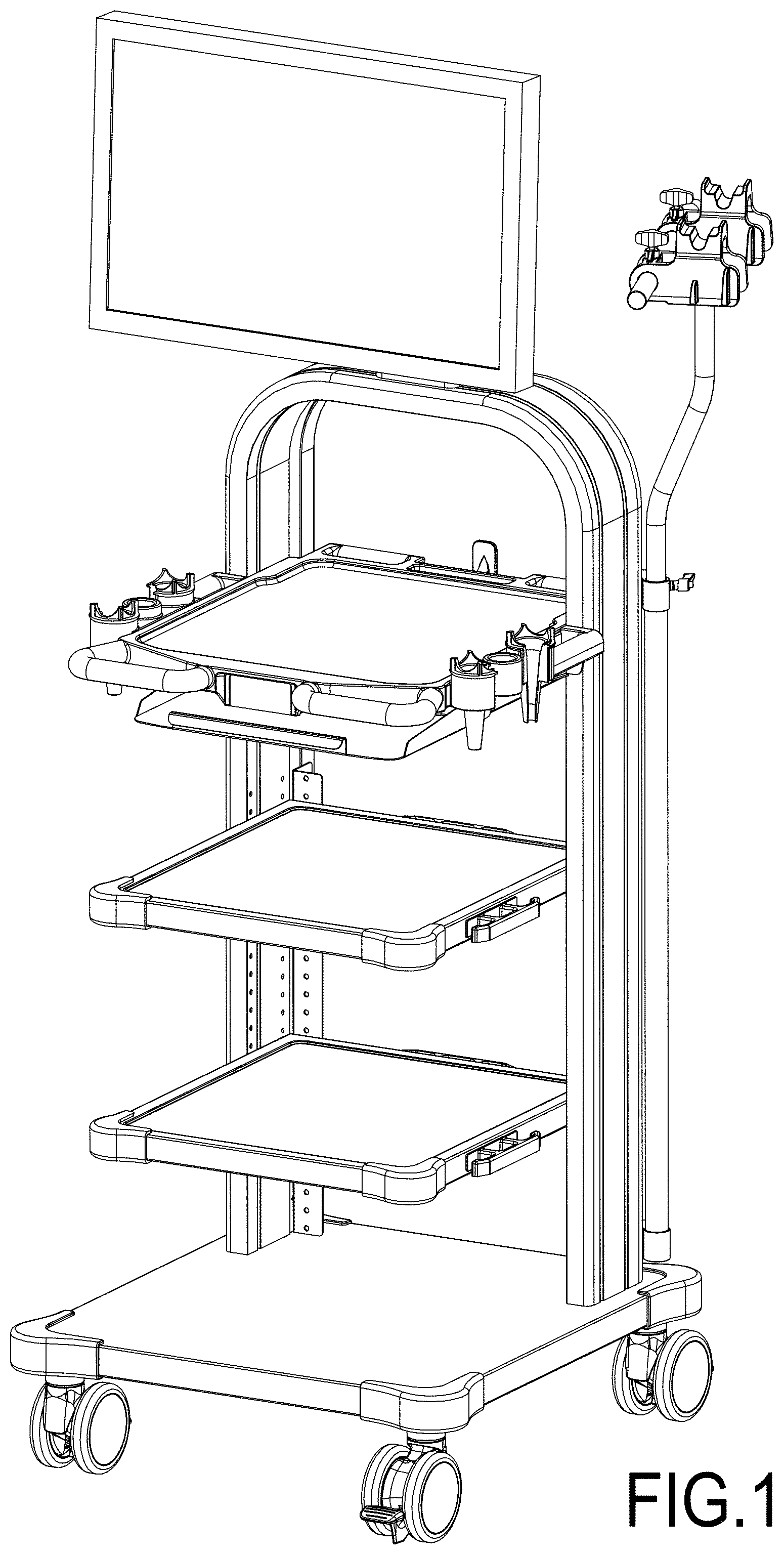 Patent USD1001291 — Medical cart — Figure 1