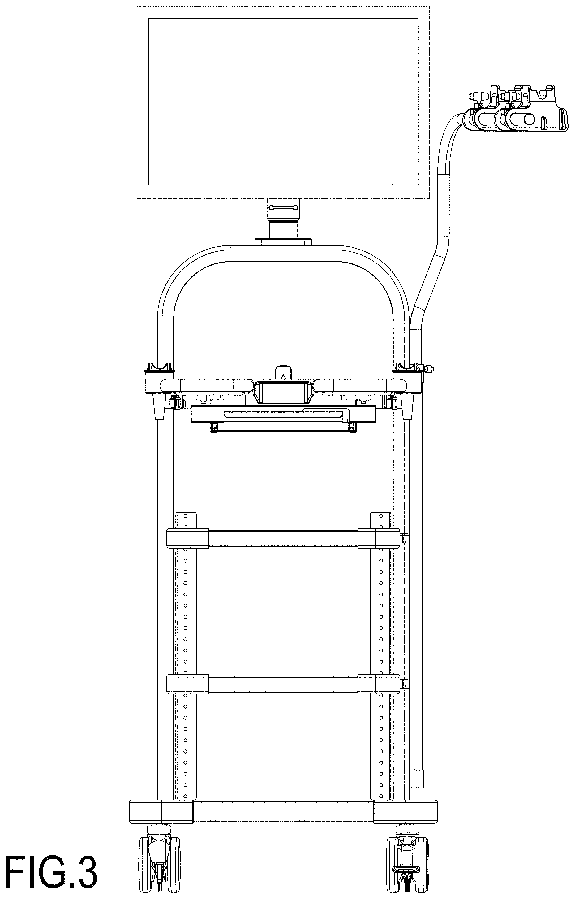 Patent USD1001291 Figure 3 – Medical cart