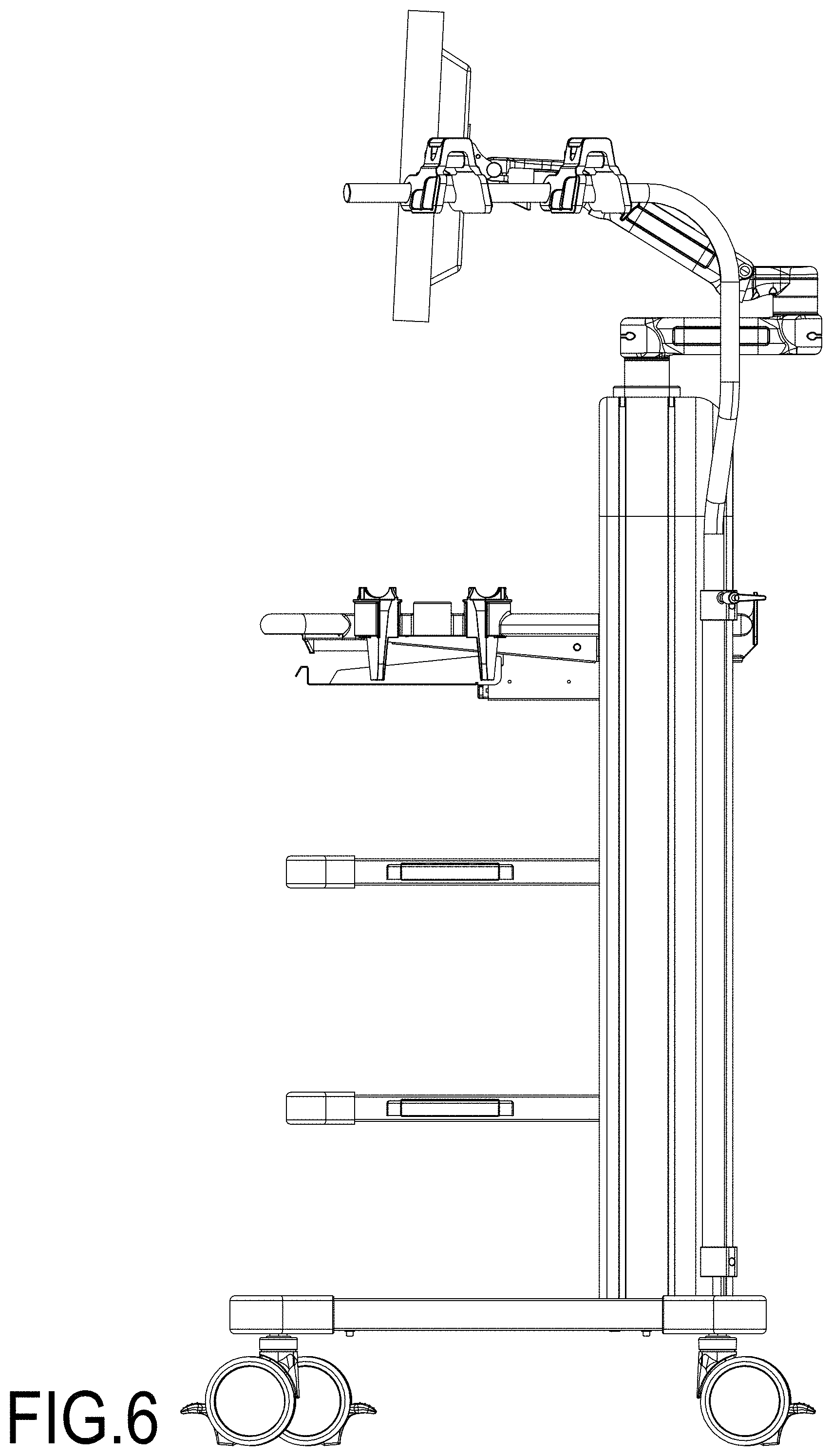 Patent USD1001291 Figure 6 – Medical cart