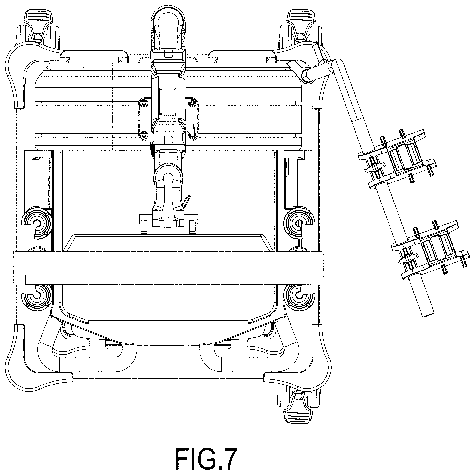 Patent USD1001291 Figure 7 – Medical cart