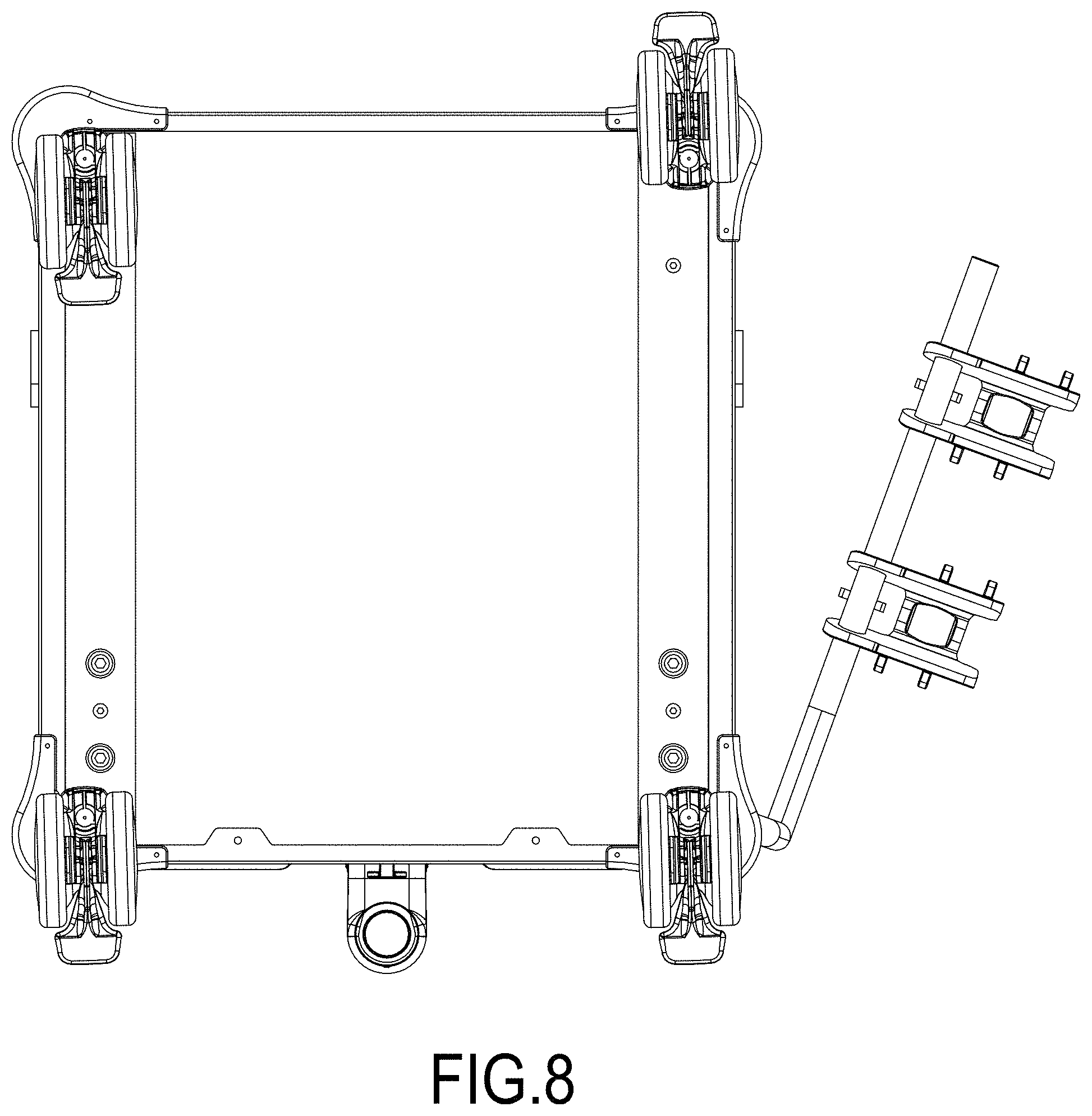 Patent USD1001291 Figure 8 – Medical cart