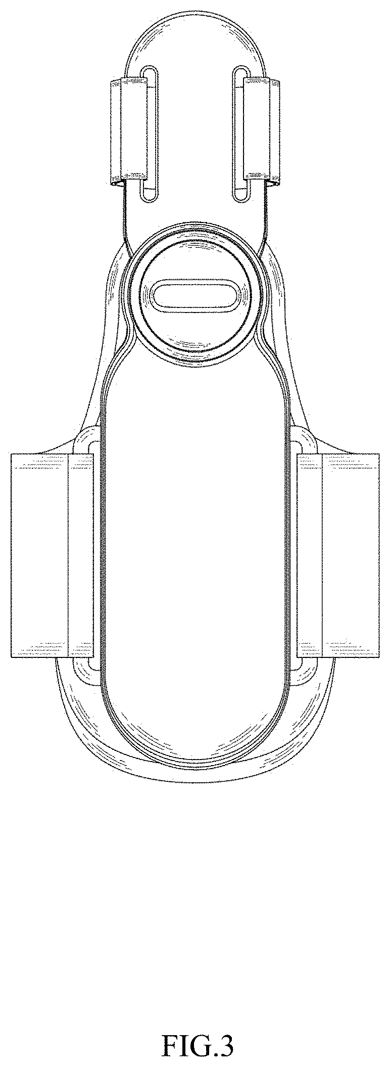 Patent USD1001293 Figure 3 – Toe valgus orthotic device