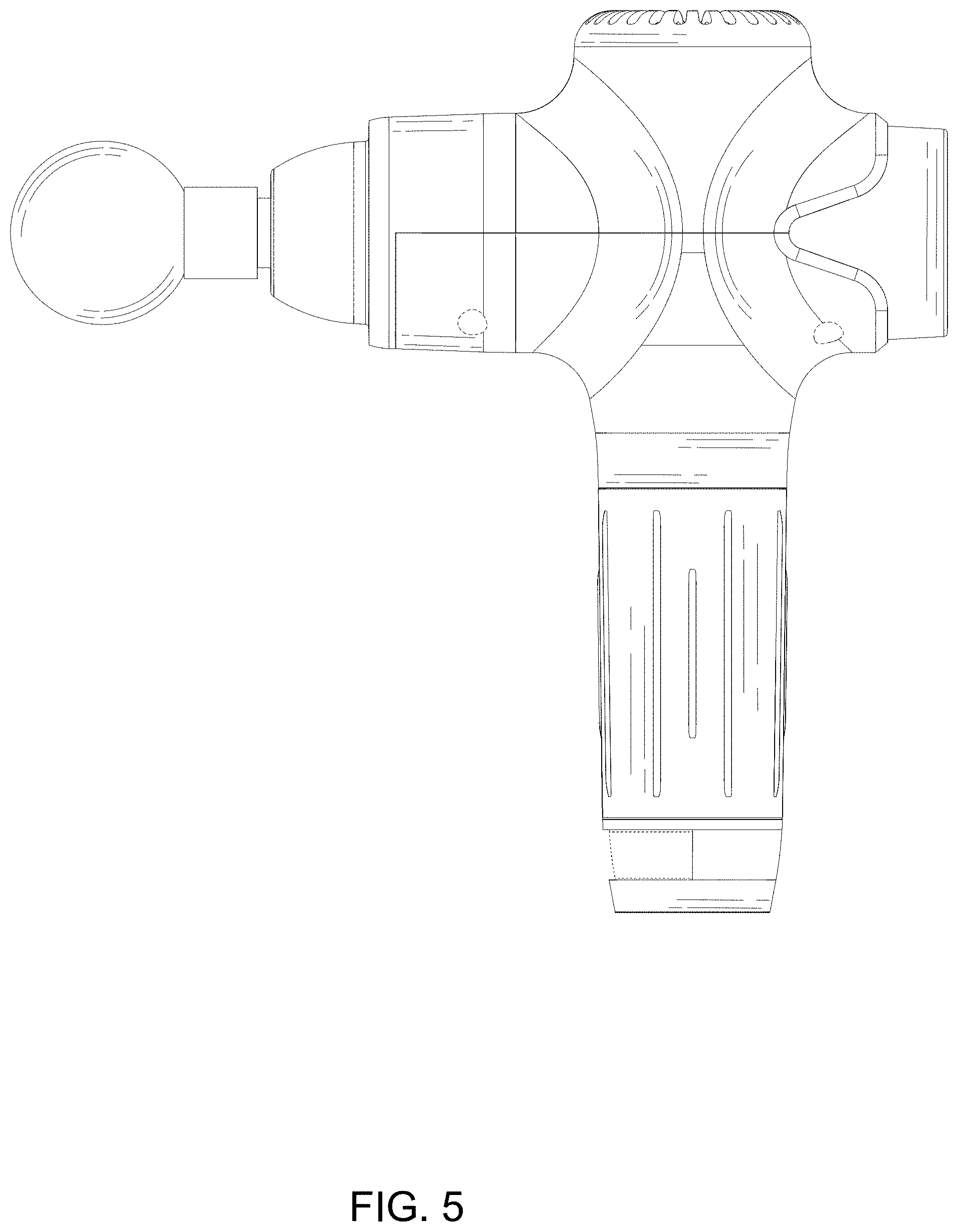Patent USD1001296 Figure 5 – Massage gun