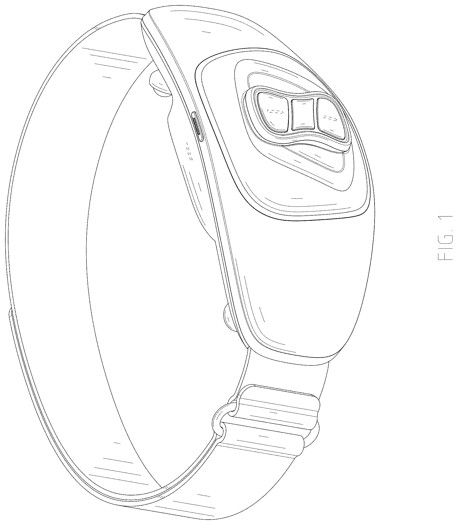 Patent USD1001302 — Massage belt — Figure 1