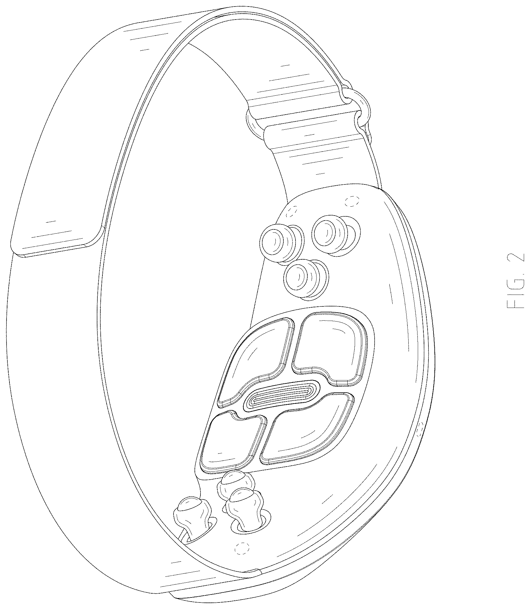 Patent USD1001302 Figure 2 – Massage belt